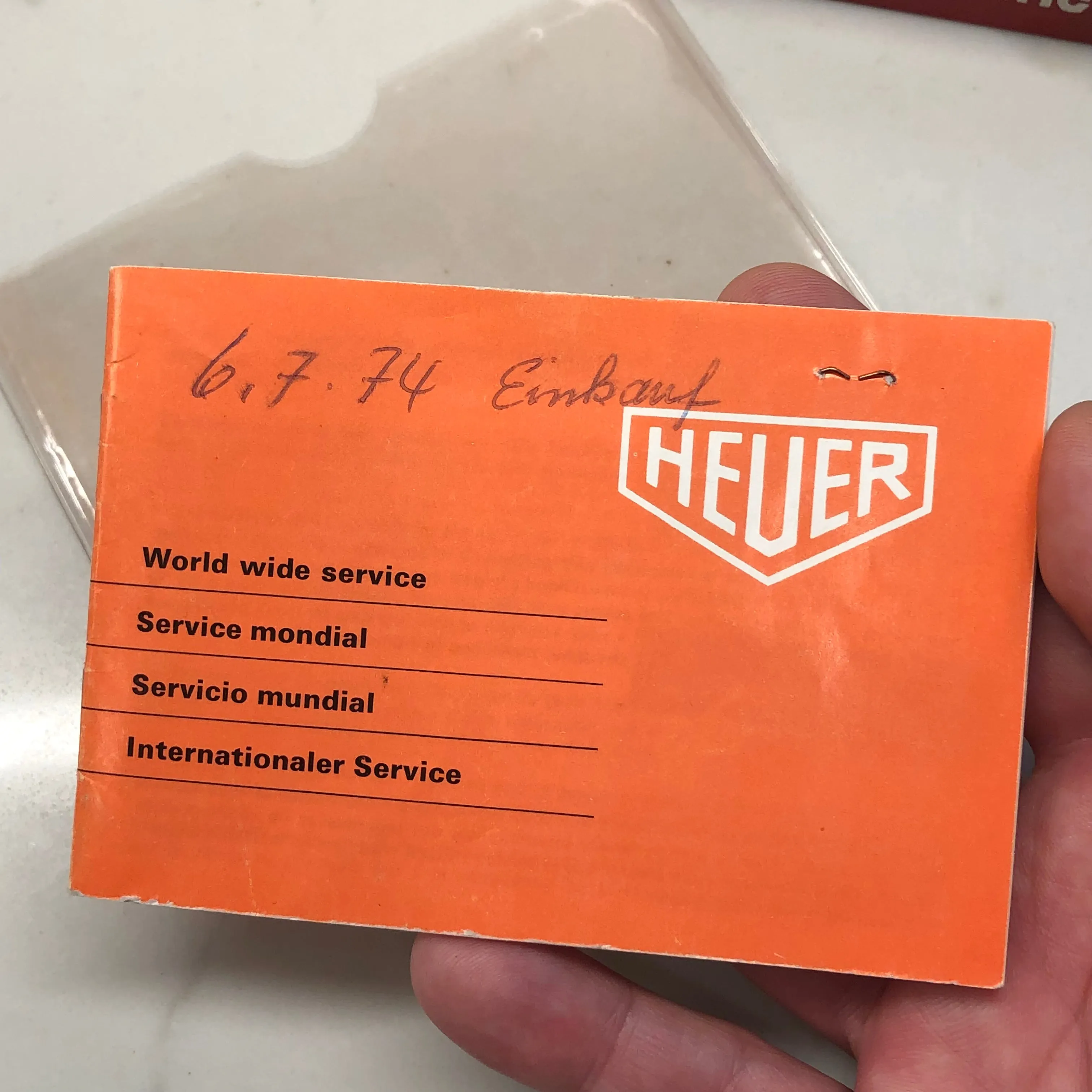 1972 Heuer Autavia 1163V Viceroy Steel Chronograph Caliber 11 Wristwatch with Box and Papers
