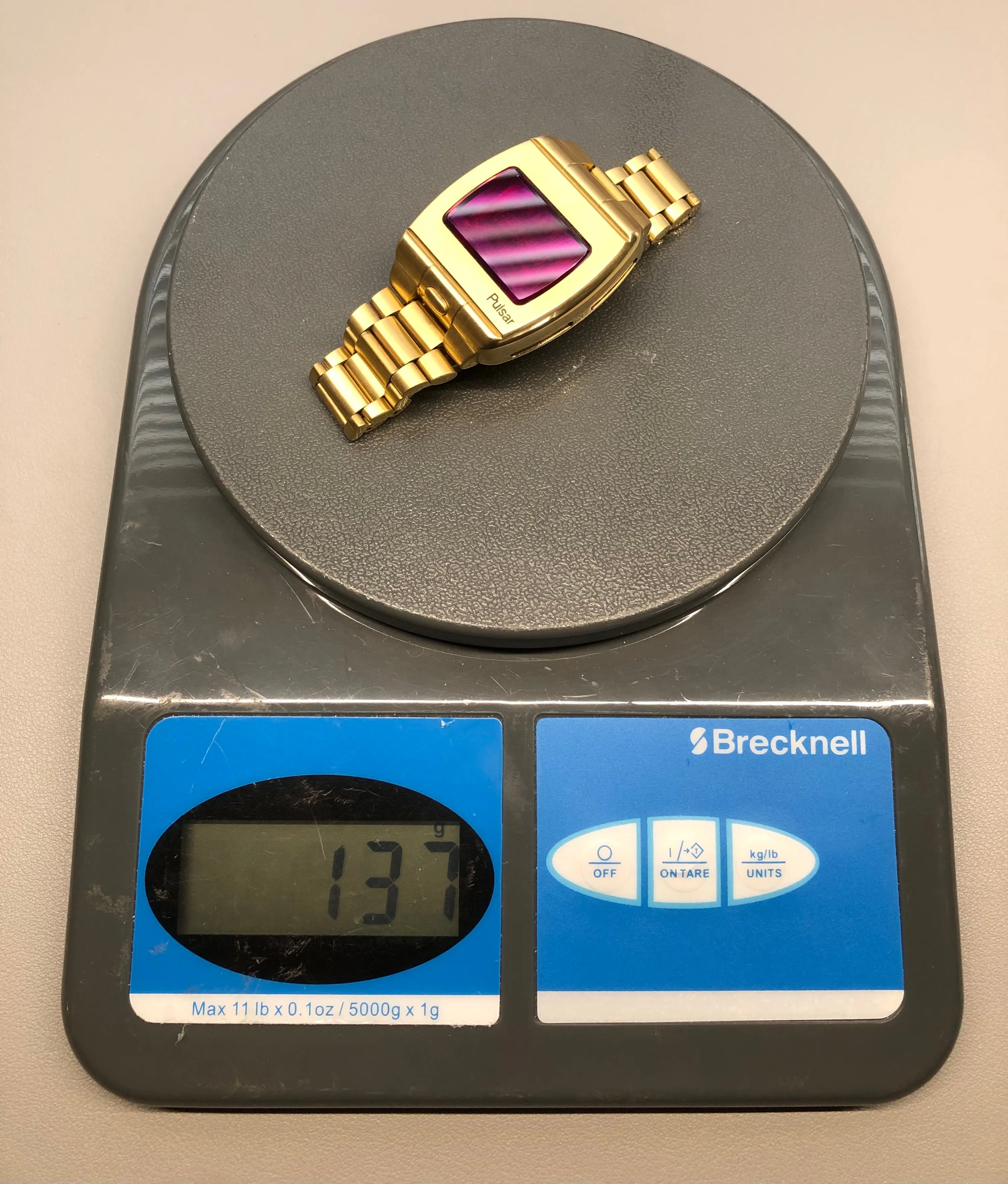 1972 Pulsar Hamilton Time Computer P1 LED 18K Yellow Gold Quartz Wristwatch