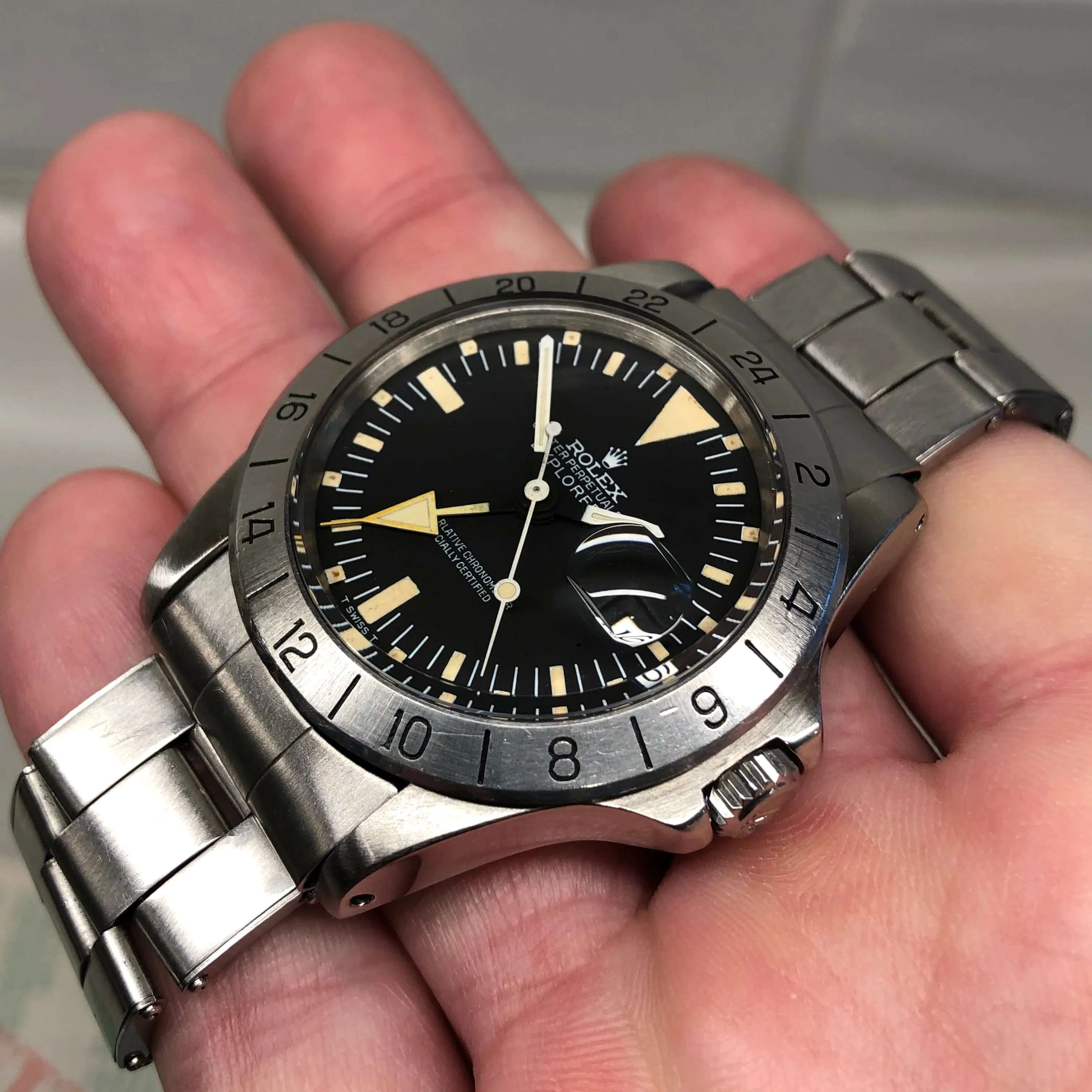 1975 Rolex Explorer II 1655 Mk 2 Steel Wristwatch with Box Papers and Original Purchase Receipt