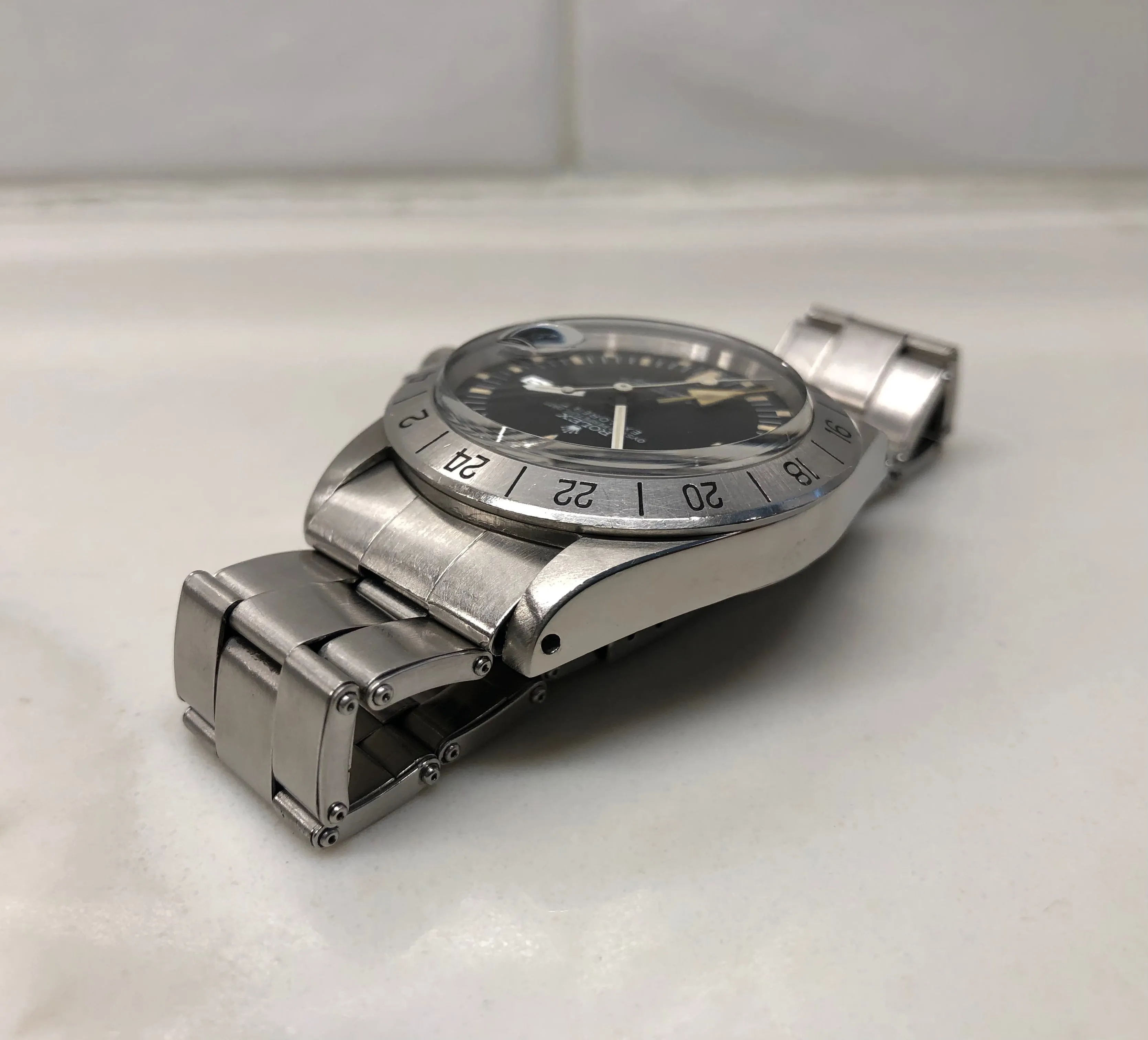 1975 Rolex Explorer II 1655 Mk 2 Steel Wristwatch with Box Papers and Original Purchase Receipt