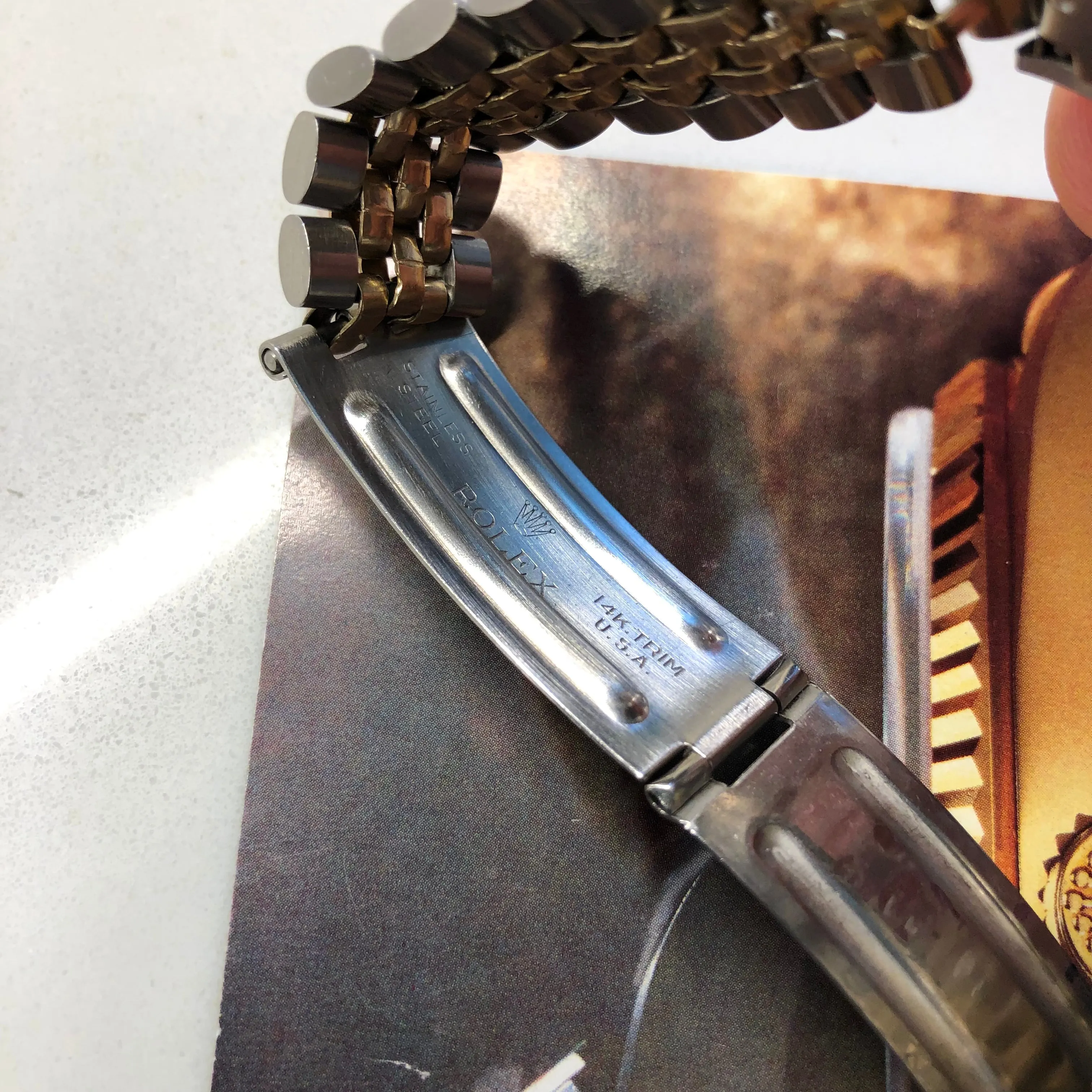 1976 Rolex Datejust Thunderbird 1625 Turn-O-Graph Sigma Dial Two Tone Jubilee Wristwatch