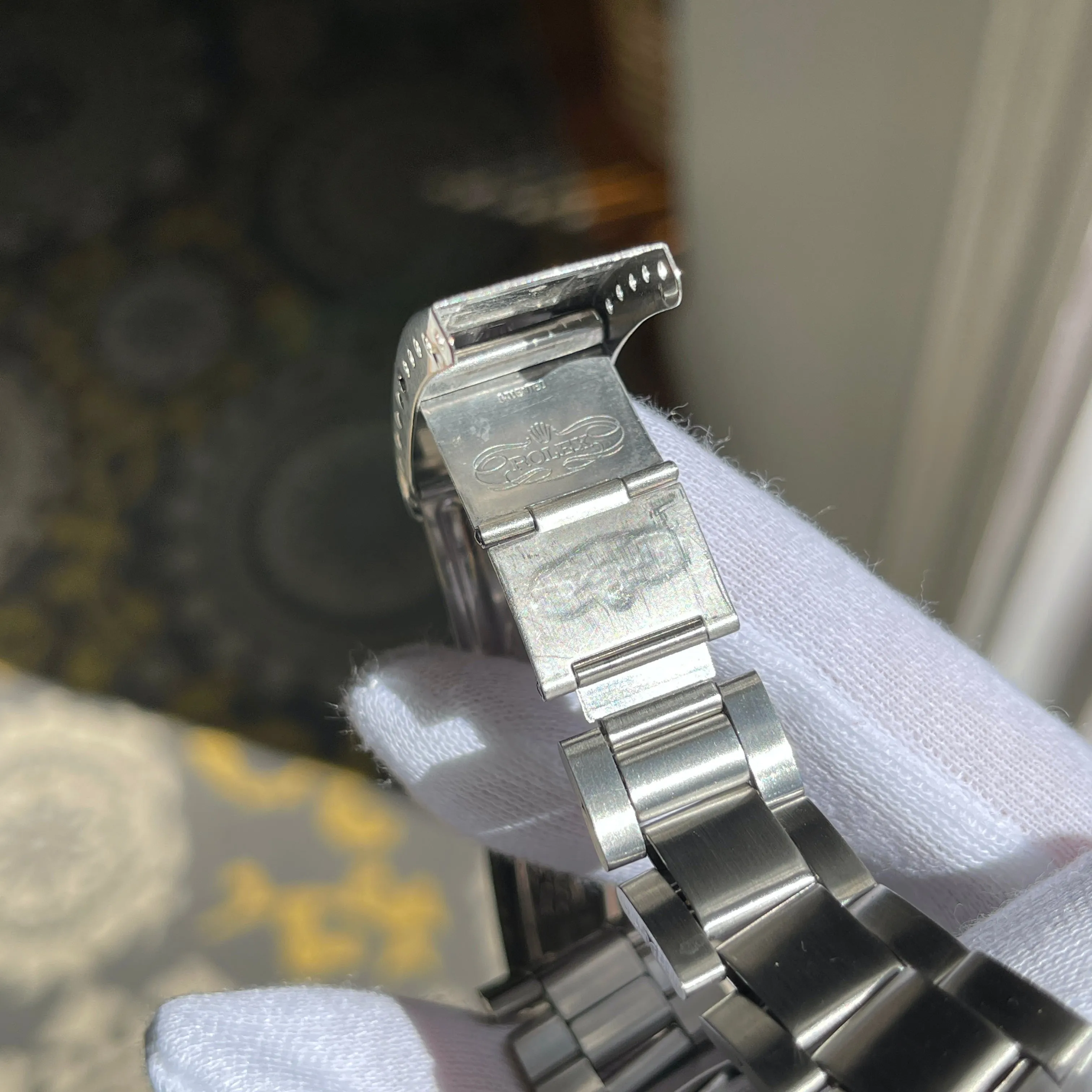 1976 Vintage Rolex Submariner 5512 Matte Four Line Fat Font Insert Wristwatch