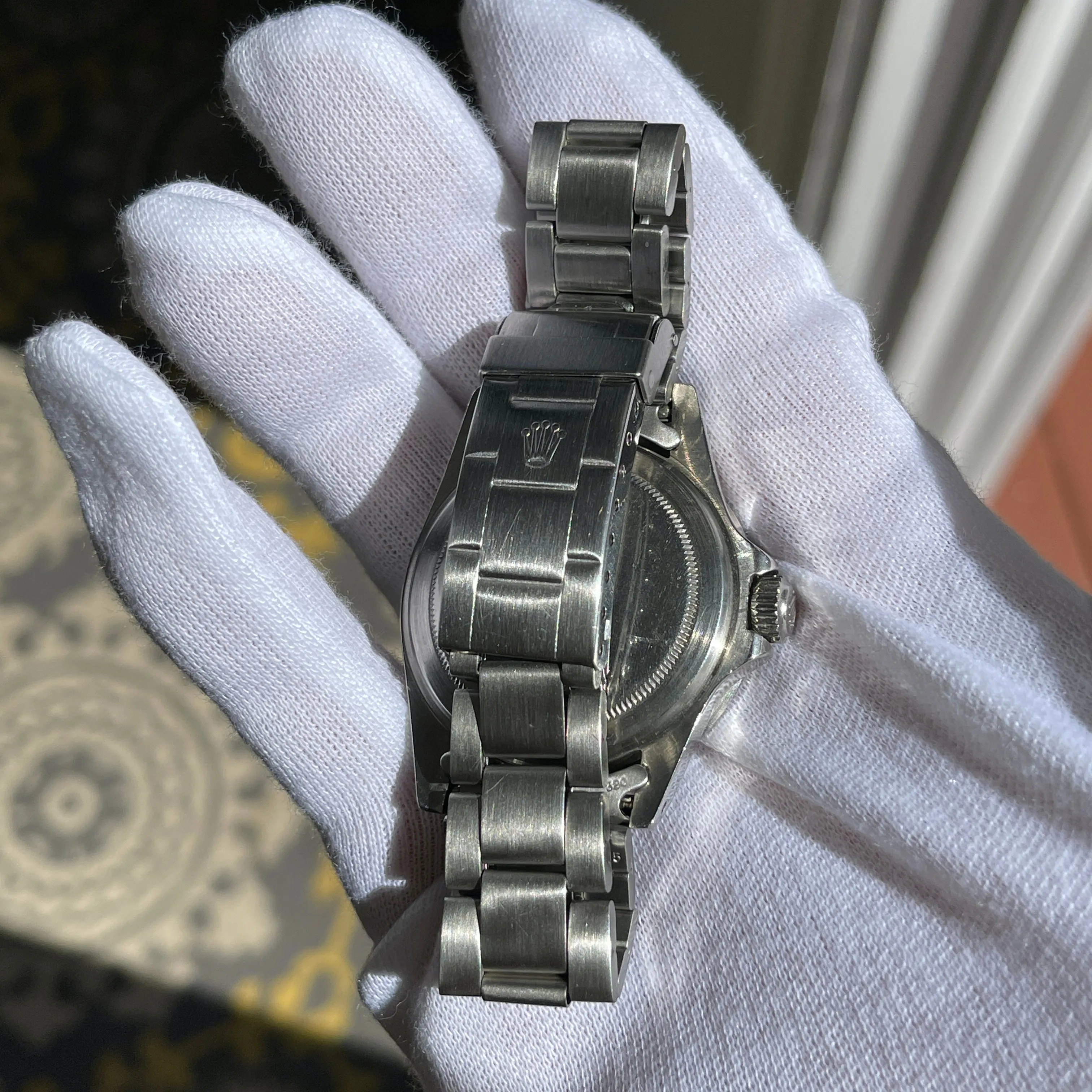 1976 Vintage Rolex Submariner 5512 Matte Four Line Fat Font Insert Wristwatch