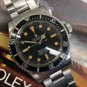 1978 Rolex Submariner 5512 Maxi Dial Mk 1 Steel Wristwatch