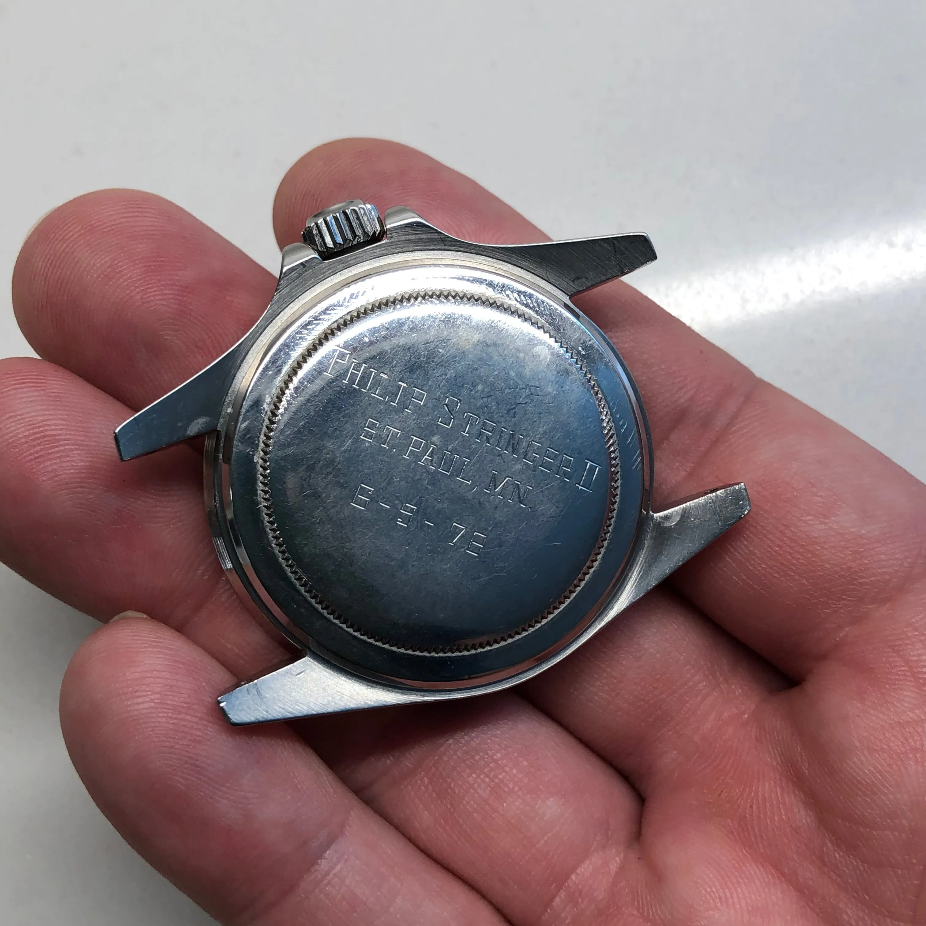 1978 Rolex Submariner 5513 Pre Comex Ghost Insert Steel Wristwatch