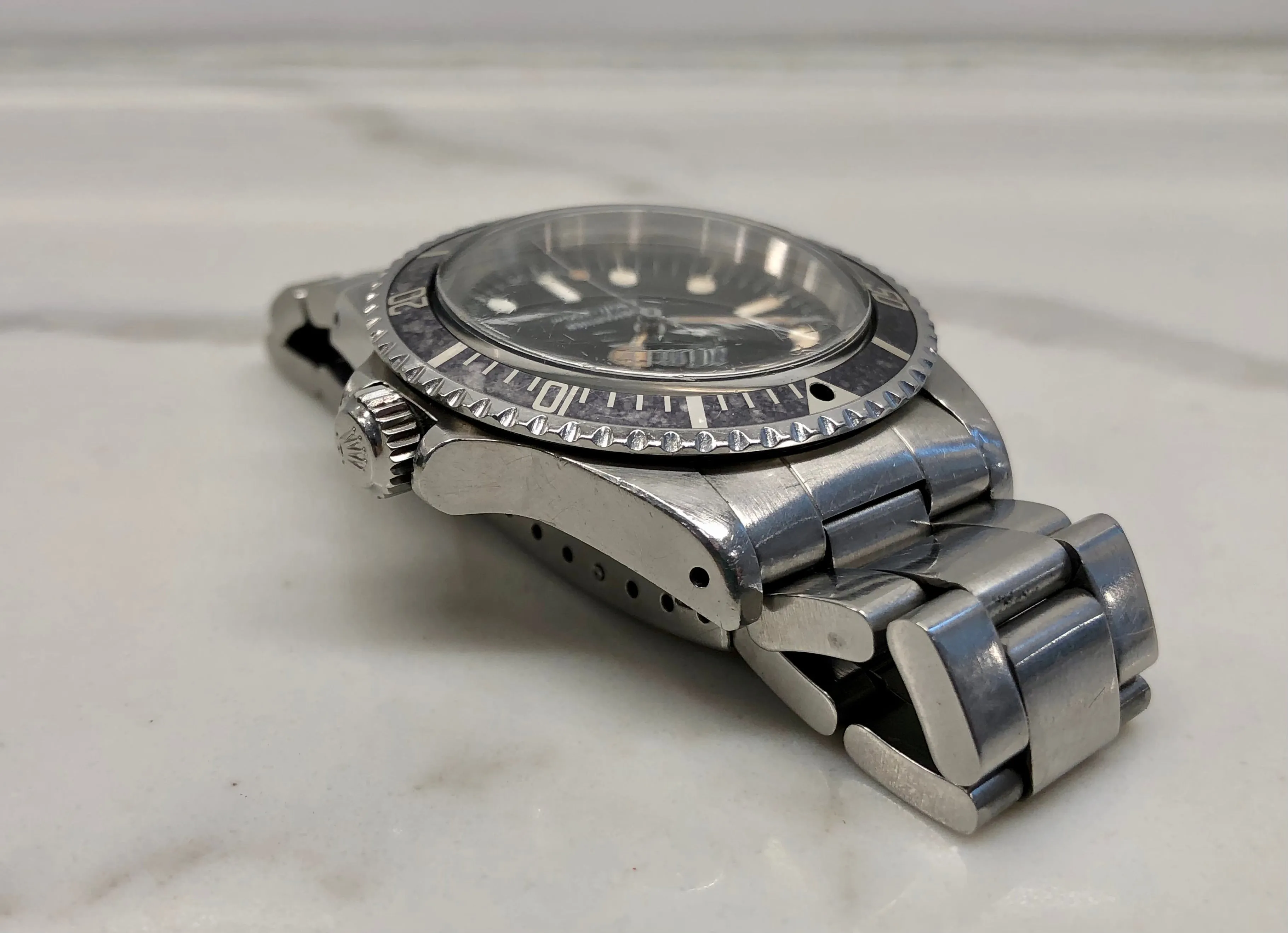 1979 Rolex Submariner 5513 Mk 2 Maxi Dial Stainless Steel Automatic Wristwatch