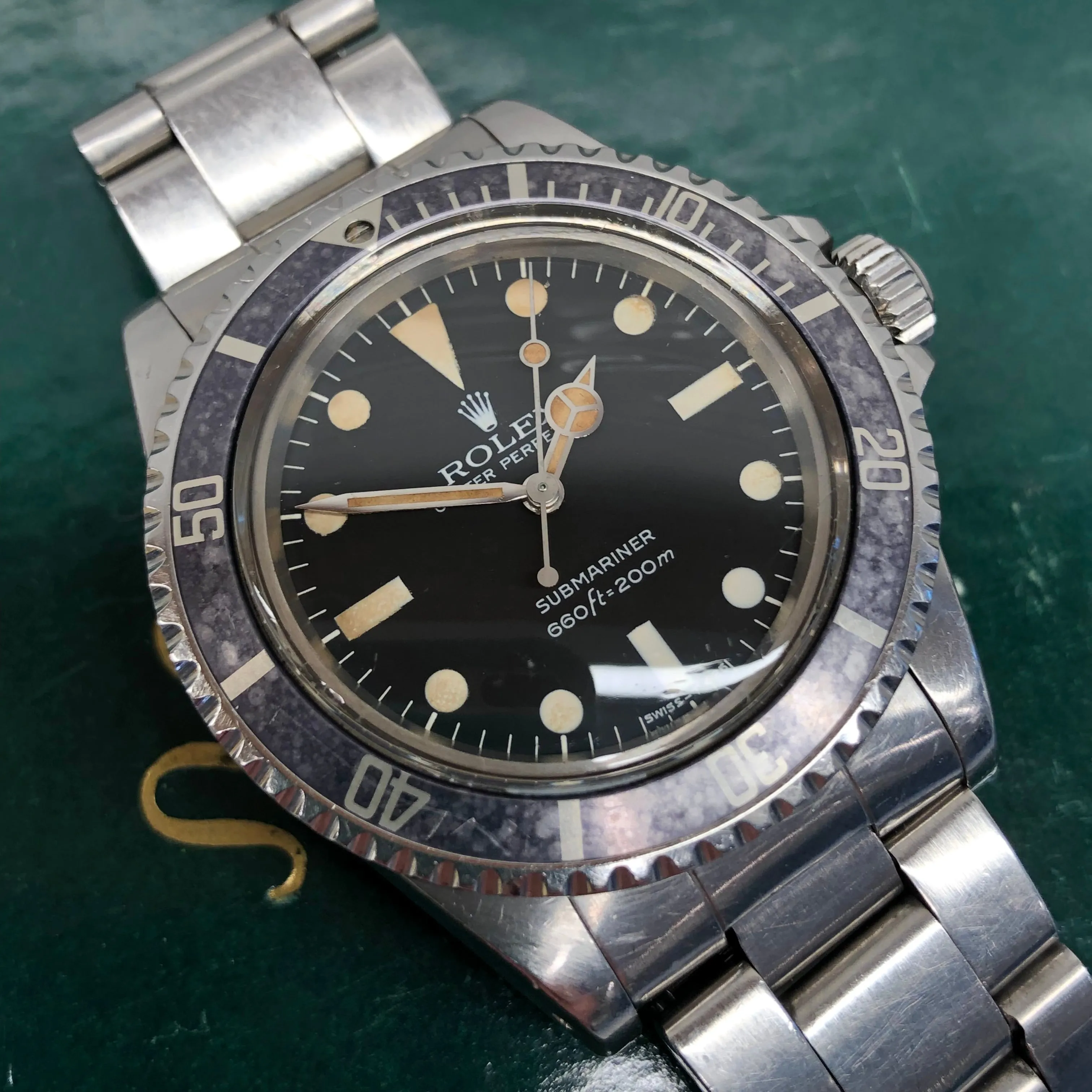 1979 Rolex Submariner 5513 Mk 2 Maxi Dial Stainless Steel Automatic Wristwatch