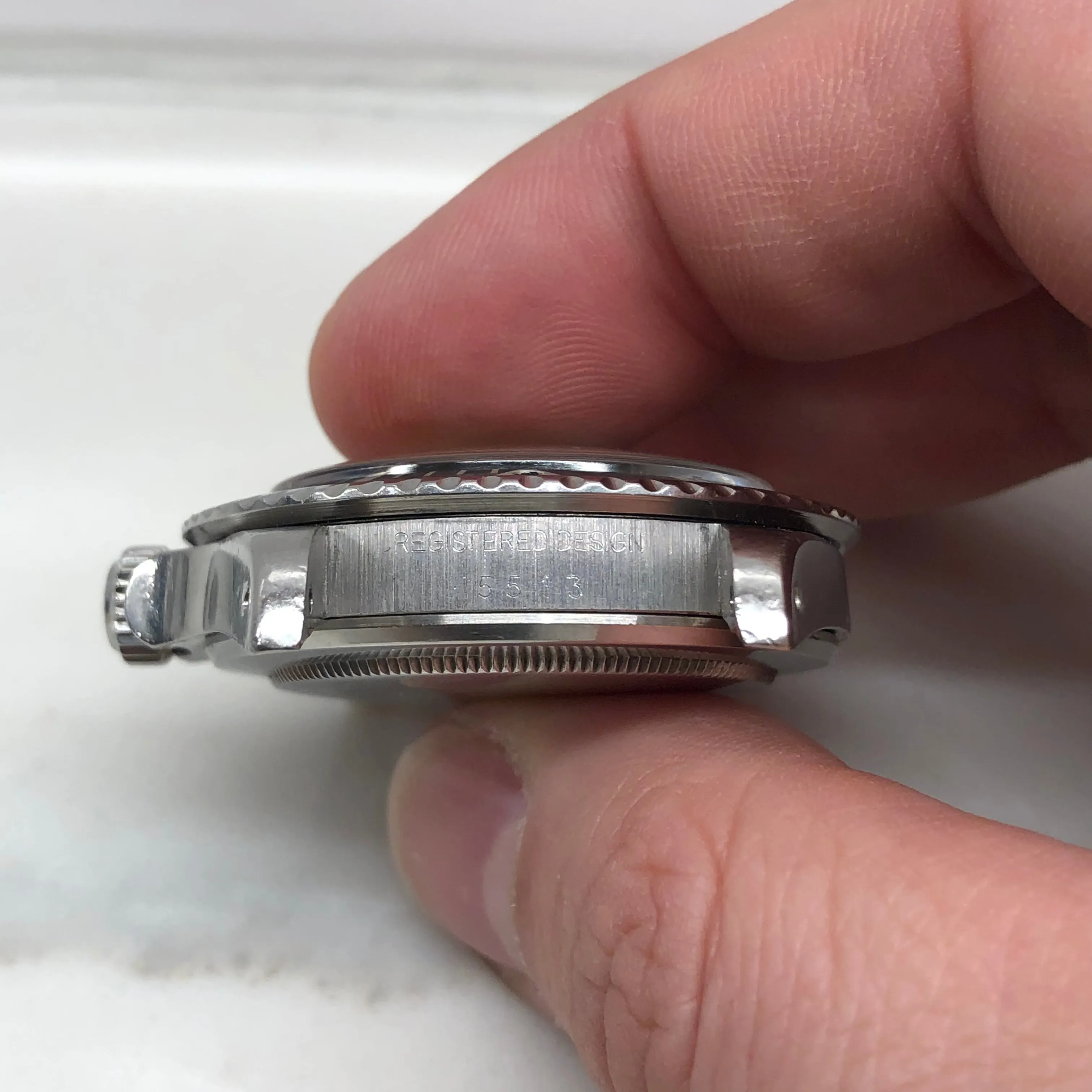 1979 Rolex Submariner 5513 Mk 2 Maxi Dial Stainless Steel Automatic Wristwatch