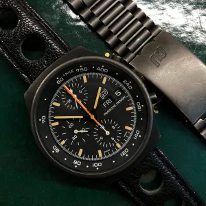 1980s Orfina Porsche Design Chronograph 7176S "Top Gun" Lemania 5100 Automatic Wristwatch