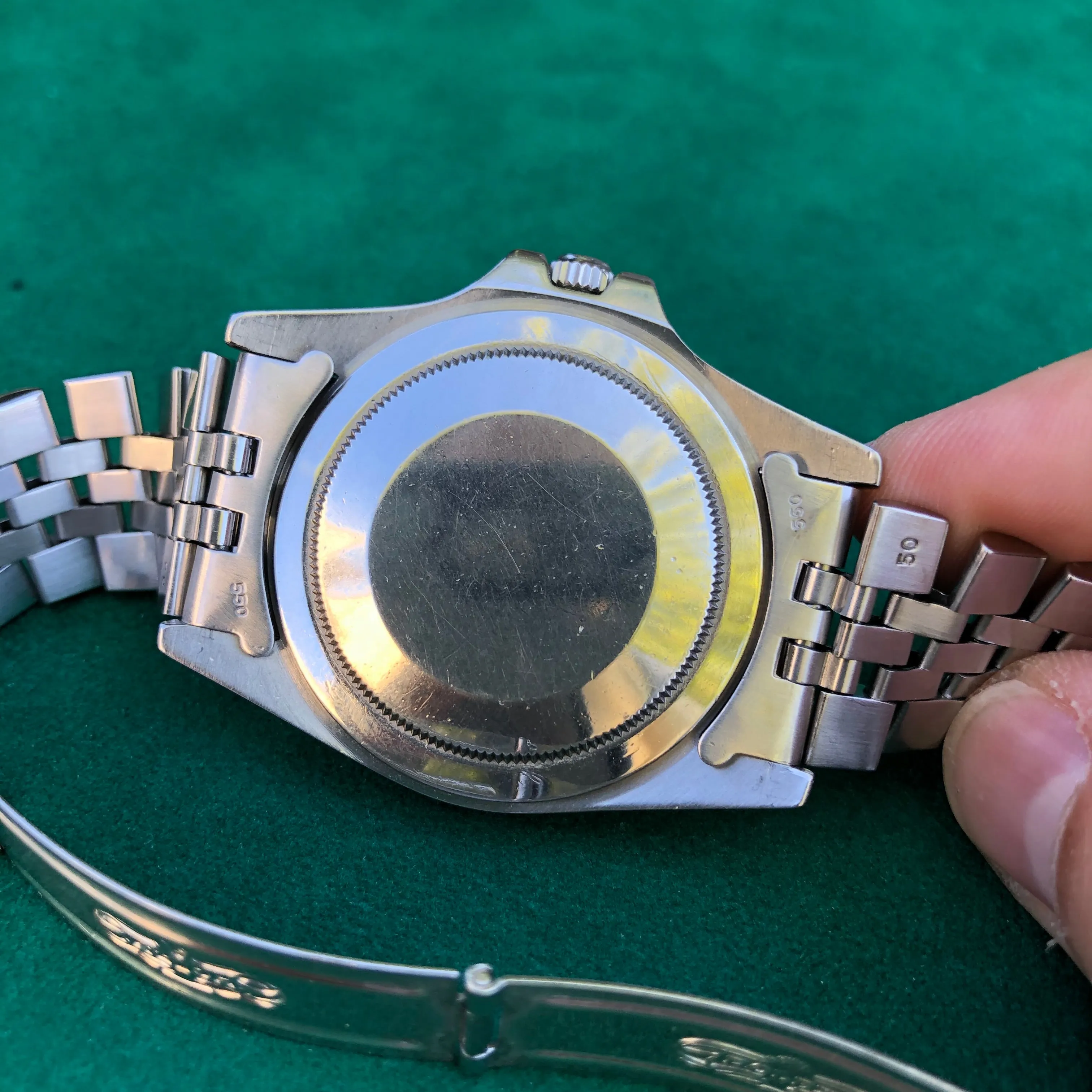 1984 Rolex GMT MASTER 16750 Pepsi Jubilee Bracelet Wristwatch