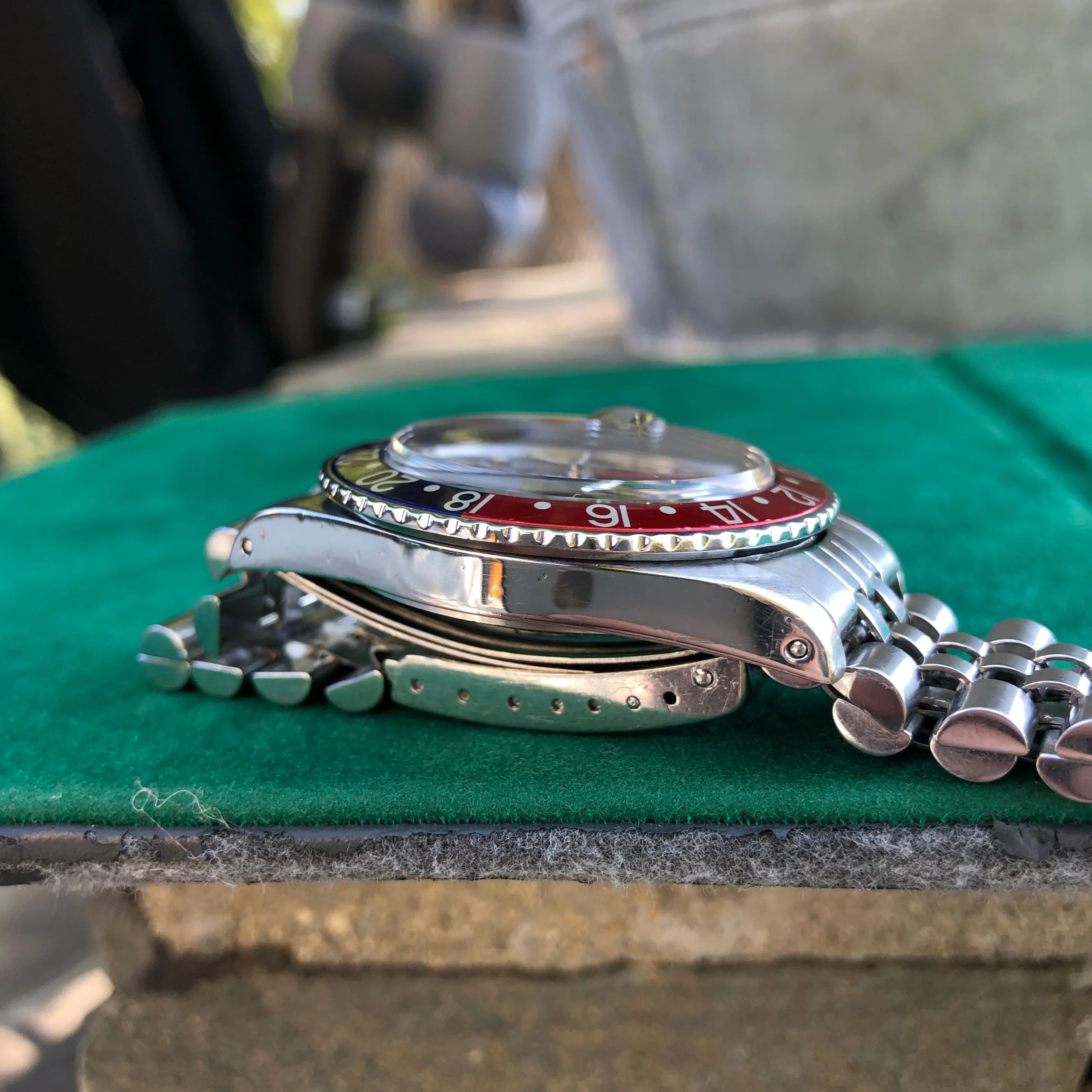 1984 Rolex GMT MASTER 16750 Pepsi Jubilee Bracelet Wristwatch