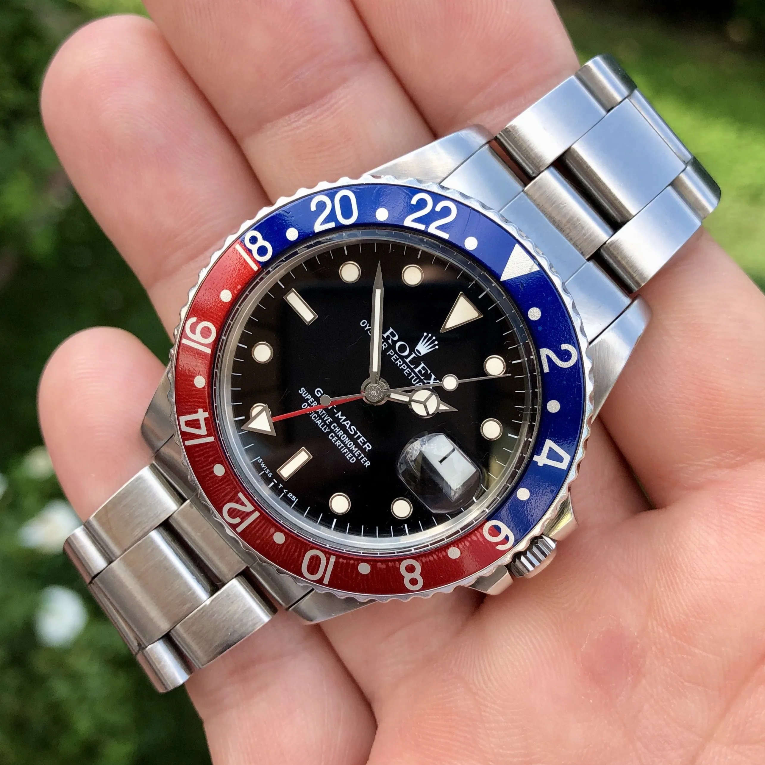 1984 Vintage Rolex GMT MASTER 16750 Pepsi US AIR FORCE Wristwatch