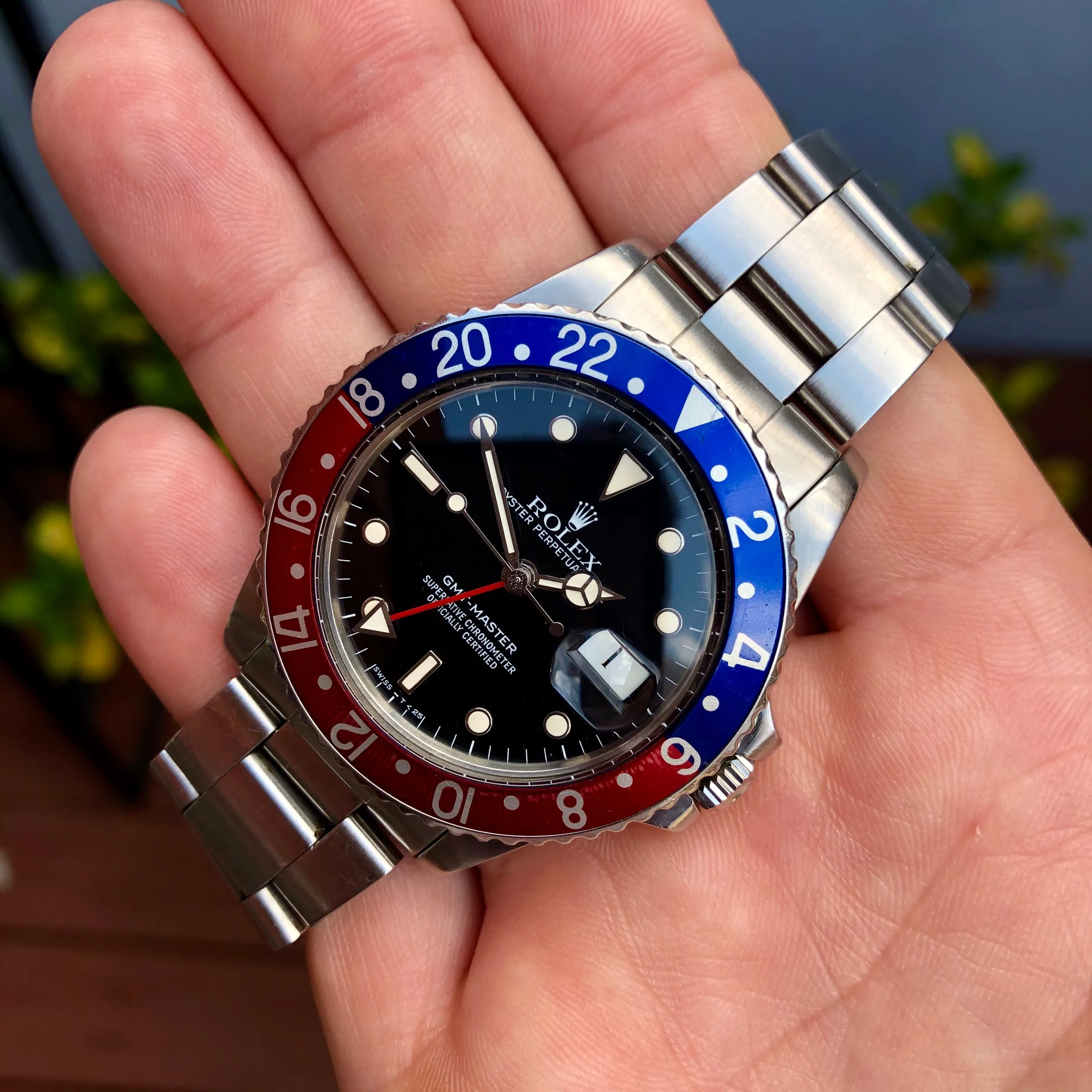 1984 Vintage Rolex GMT MASTER 16750 Pepsi US AIR FORCE Wristwatch