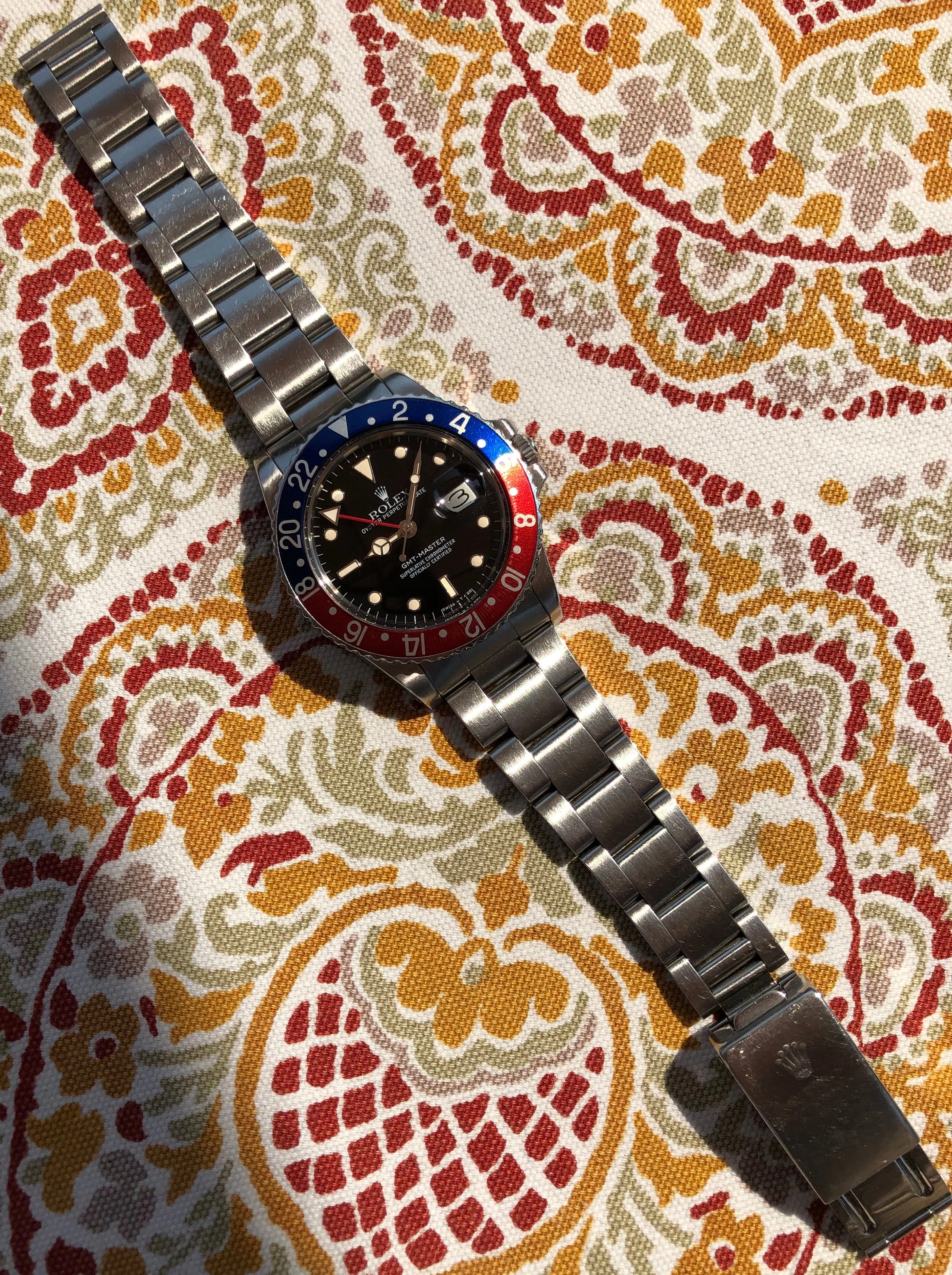 1984 Vintage Rolex GMT MASTER 16750 Pepsi US AIR FORCE Wristwatch