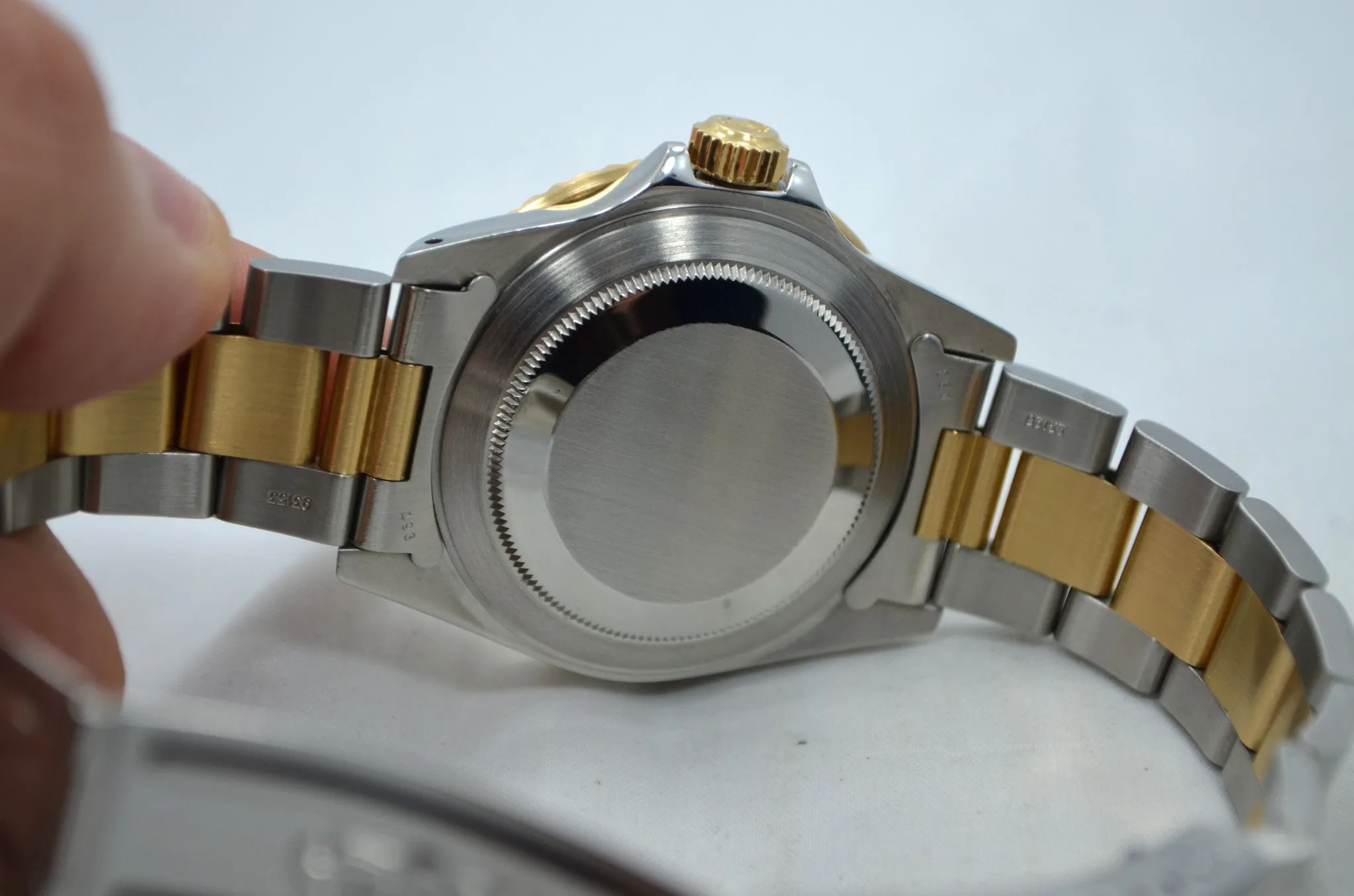 1984 Vintage Rolex Submariner 16803 Two Tone Blue Steel 18K Gold Wristwatch