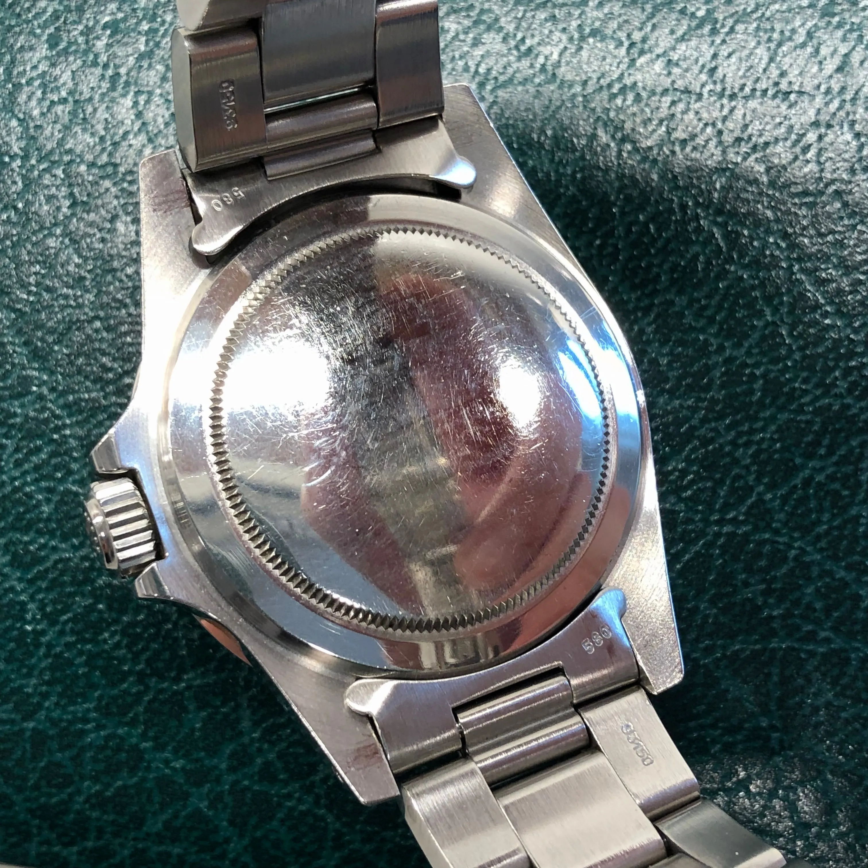 1985 Rolex Submariner 5513 No Date Steel Oyster Wristwatch with Box and Tag