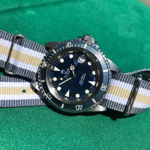 1993 Tudor Submariner 79090 Blue Oysterdate Prince Stainless Steel Wristwatch
