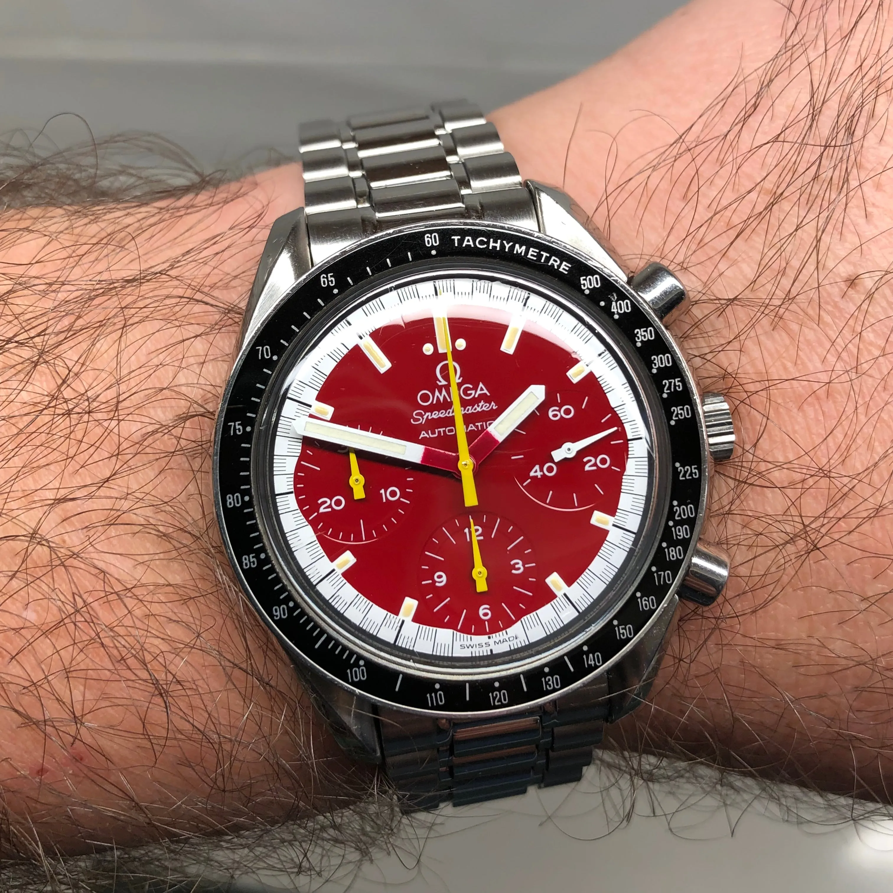 1996 Omega Speedmaster Reduced Michael Schumacher 3510.61.00 Automatic Wristwatch