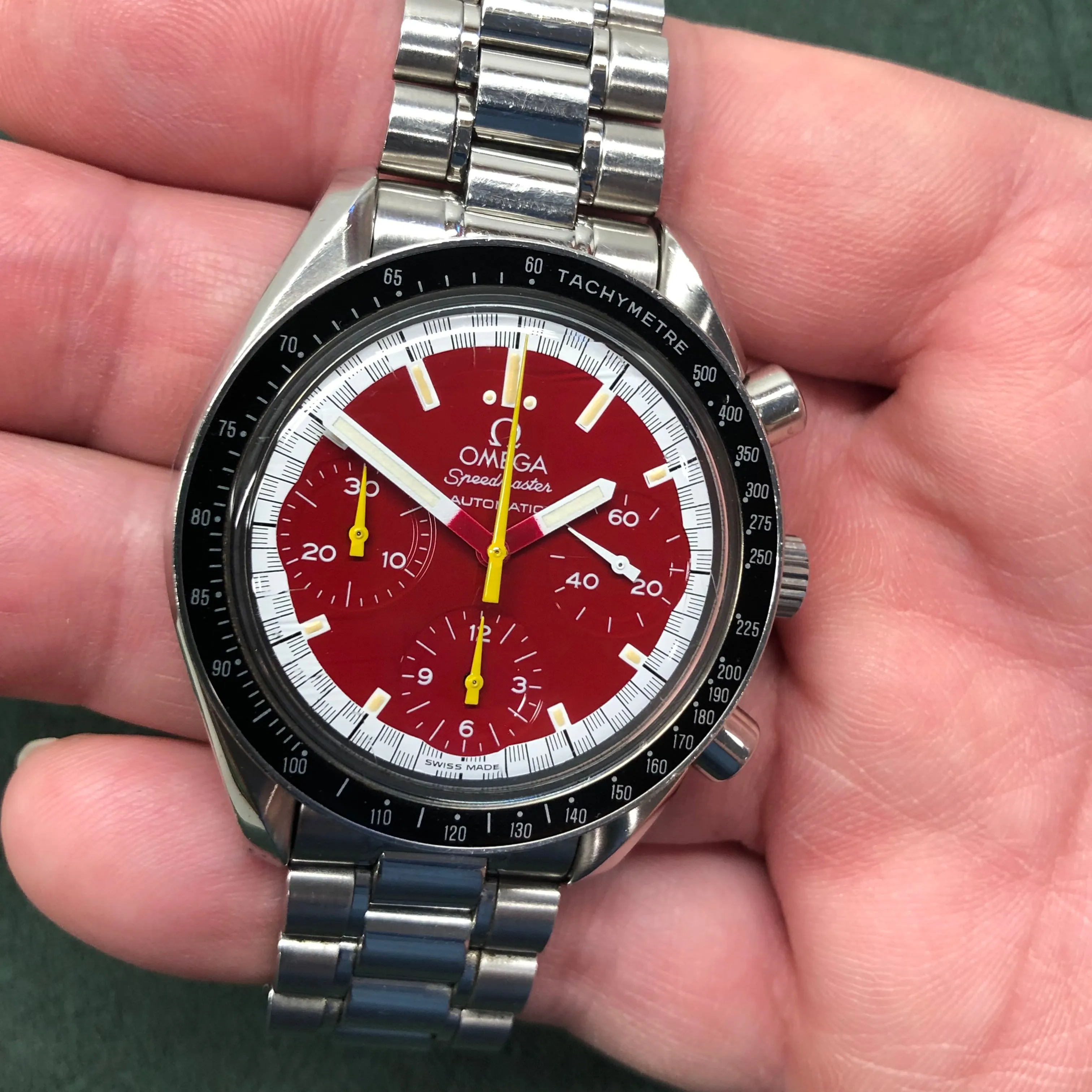 1996 Omega Speedmaster Reduced Michael Schumacher 3510.61.00 Automatic Wristwatch