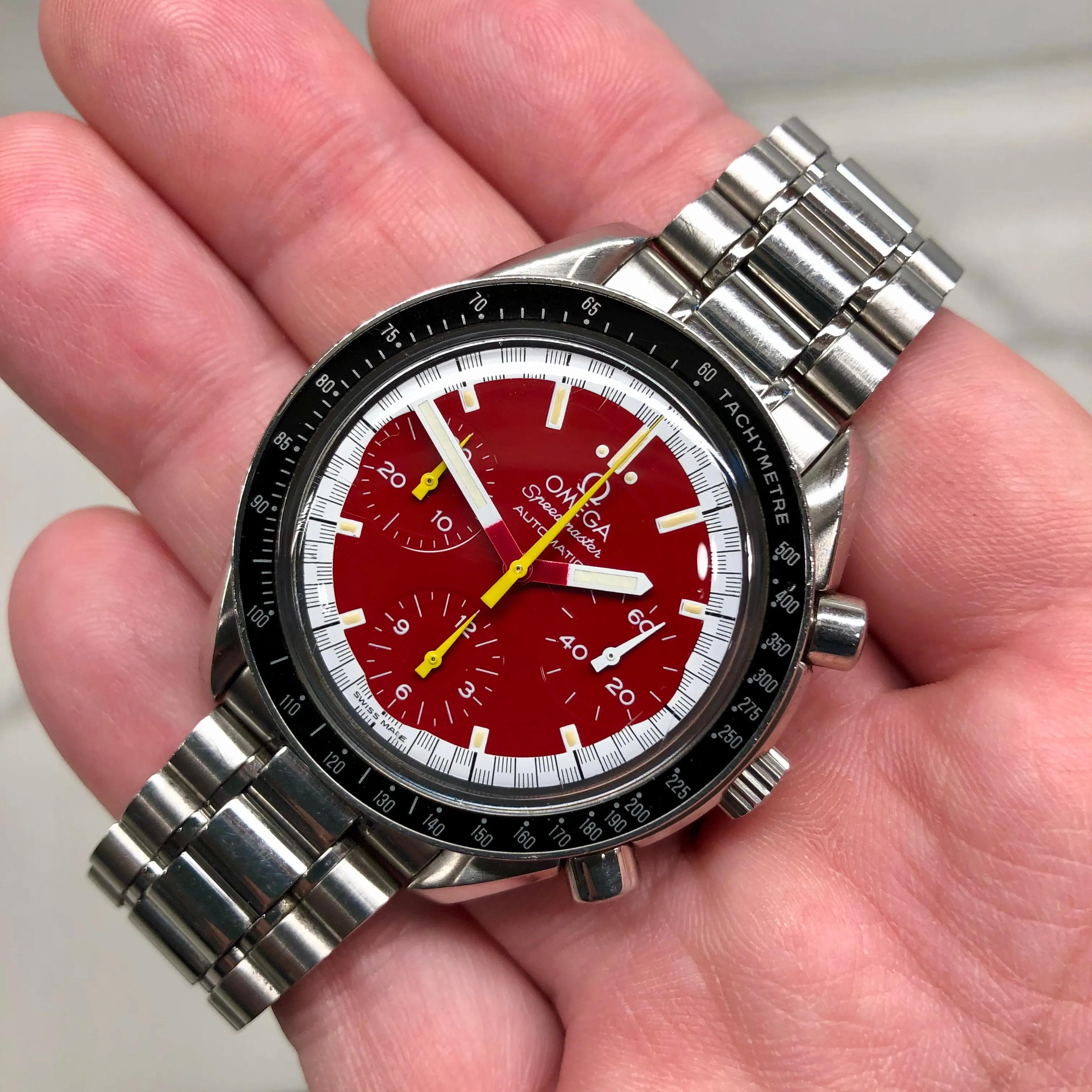 1996 Omega Speedmaster Reduced Michael Schumacher 3510.61.00 Automatic Wristwatch