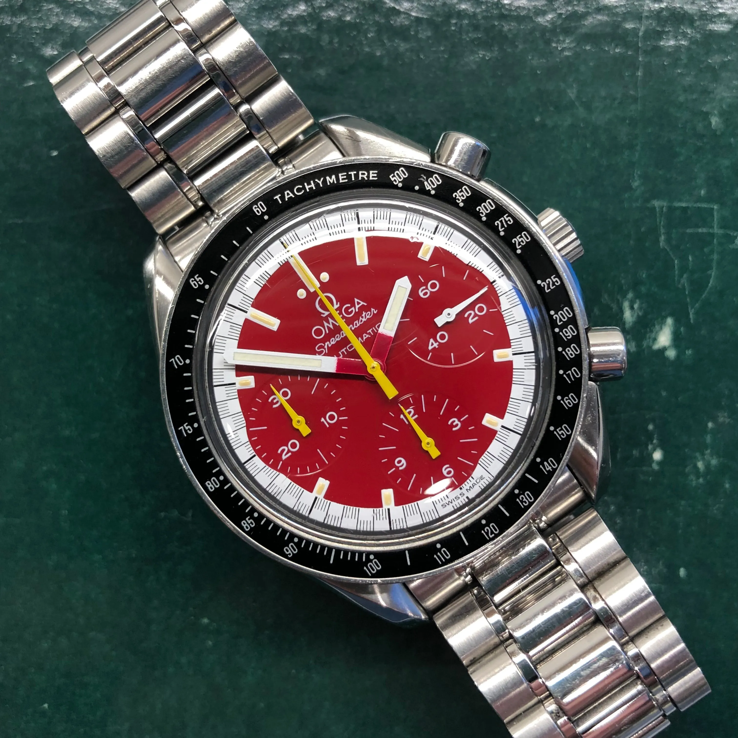 1996 Omega Speedmaster Reduced Michael Schumacher 3510.61.00 Automatic Wristwatch
