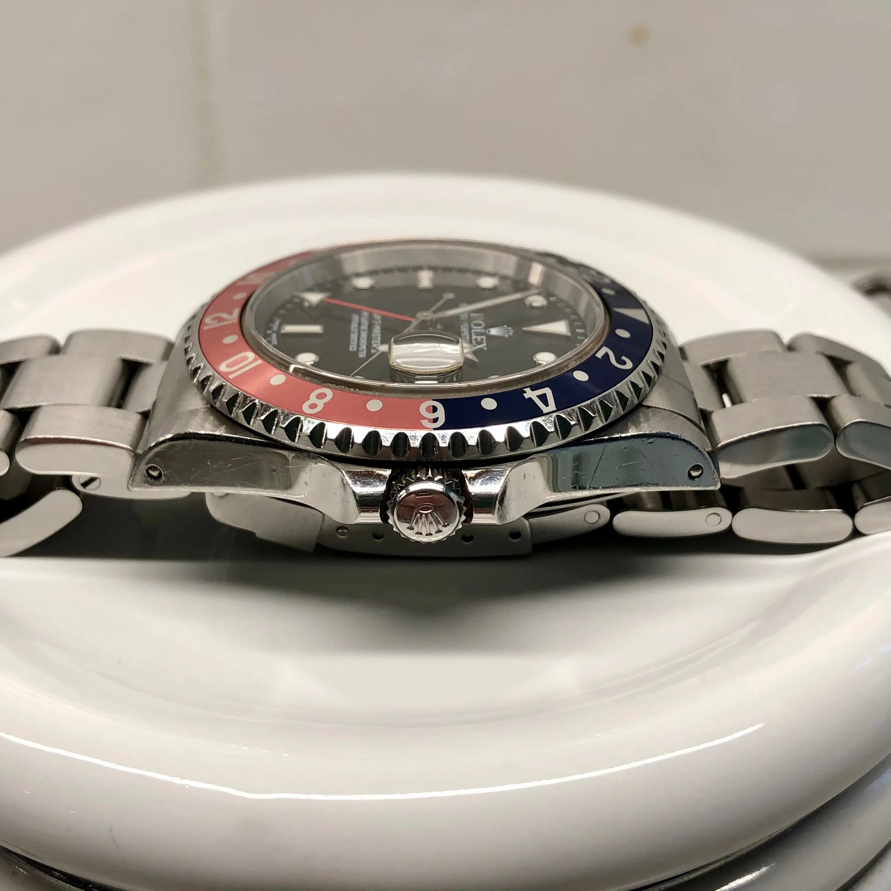 1999 Rolex GMT MASTER II 16710 Pepsi Oyster Wristwatch with Original Tag and Papers