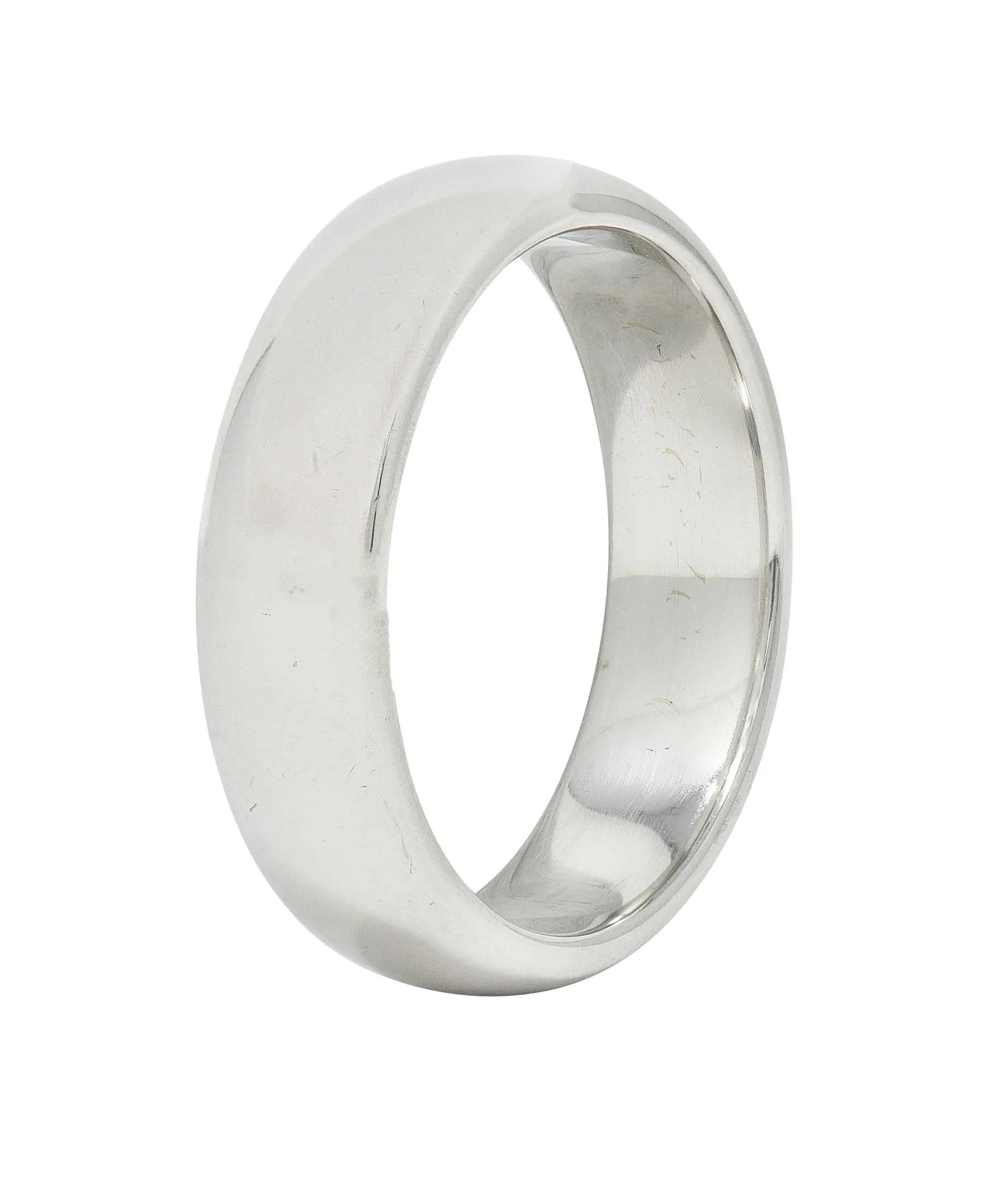 1999 Tiffany & Co. Platinum 6.0 MM Vintage Men's Unisex Wedding Band Ring