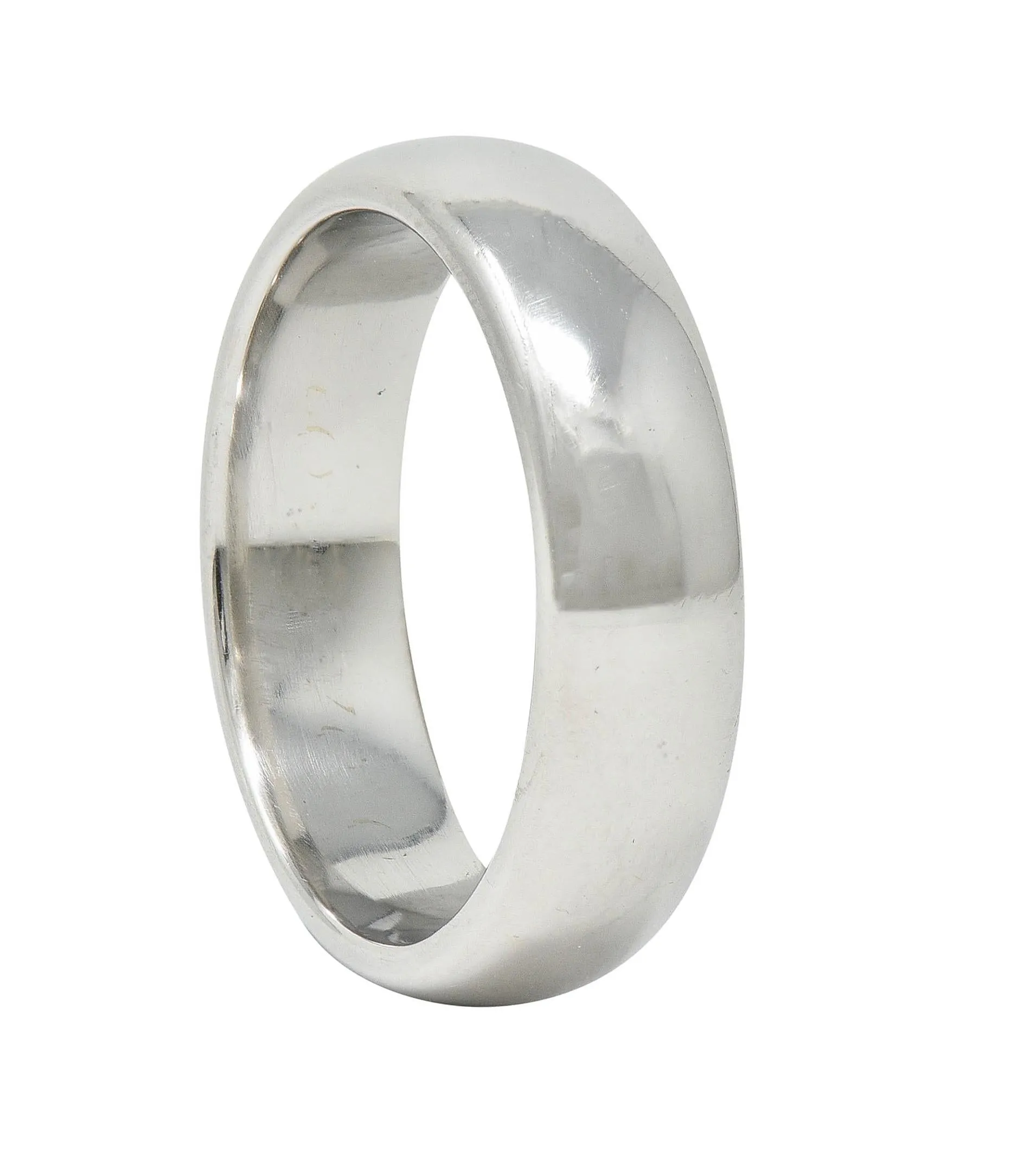 1999 Tiffany & Co. Platinum 6.0 MM Vintage Men's Unisex Wedding Band Ring