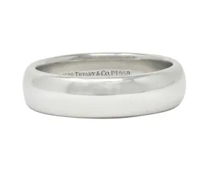 1999 Tiffany & Co. Platinum 6.0 MM Vintage Men's Unisex Wedding Band Ring