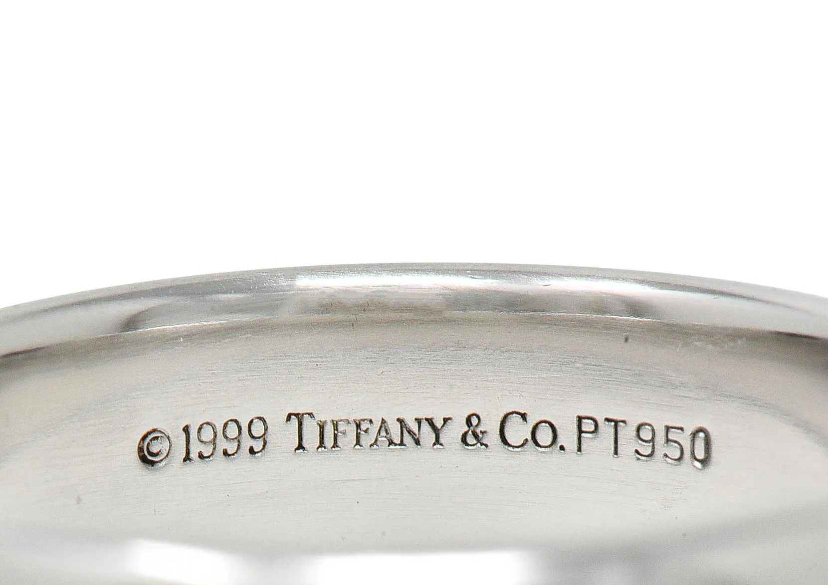 1999 Tiffany & Co. Platinum 6.0 MM Vintage Men's Unisex Wedding Band Ring