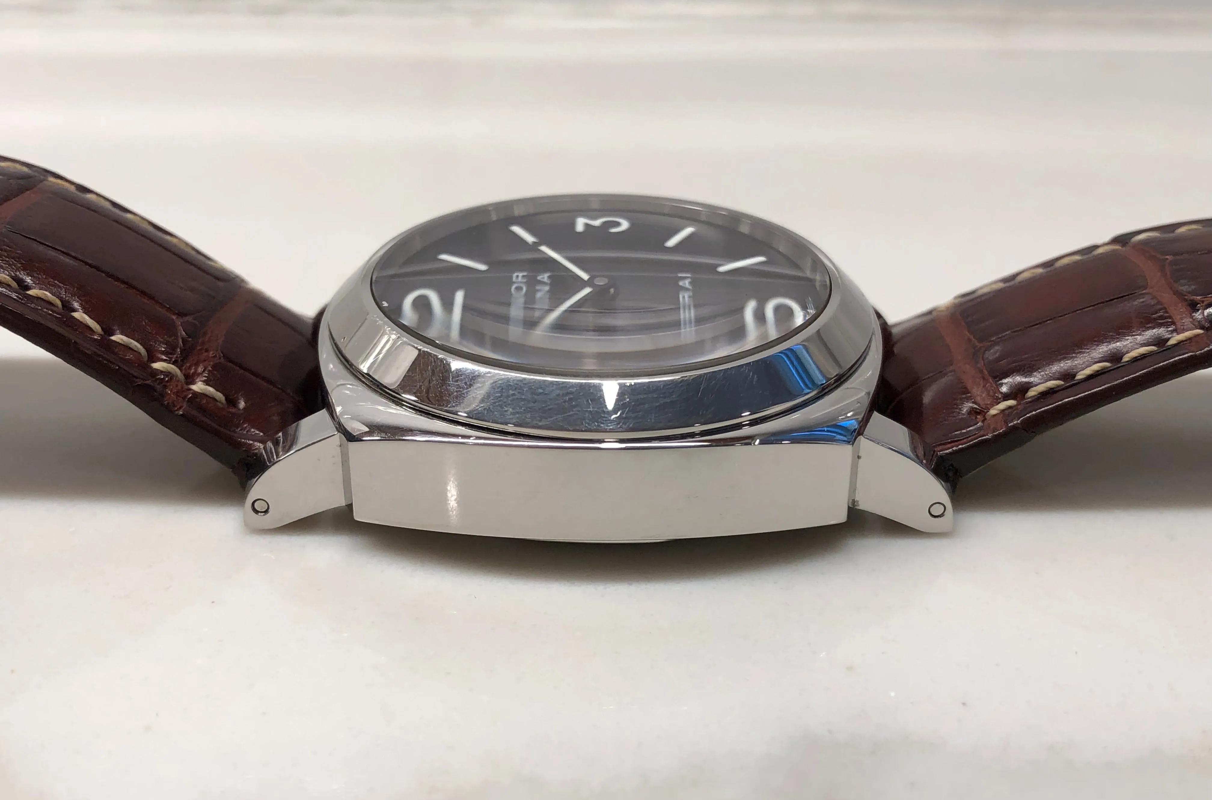 2004 Panerai Luminor Marina PAM 111 Stainless Steel 44mm Wristwatch with Box and Papers