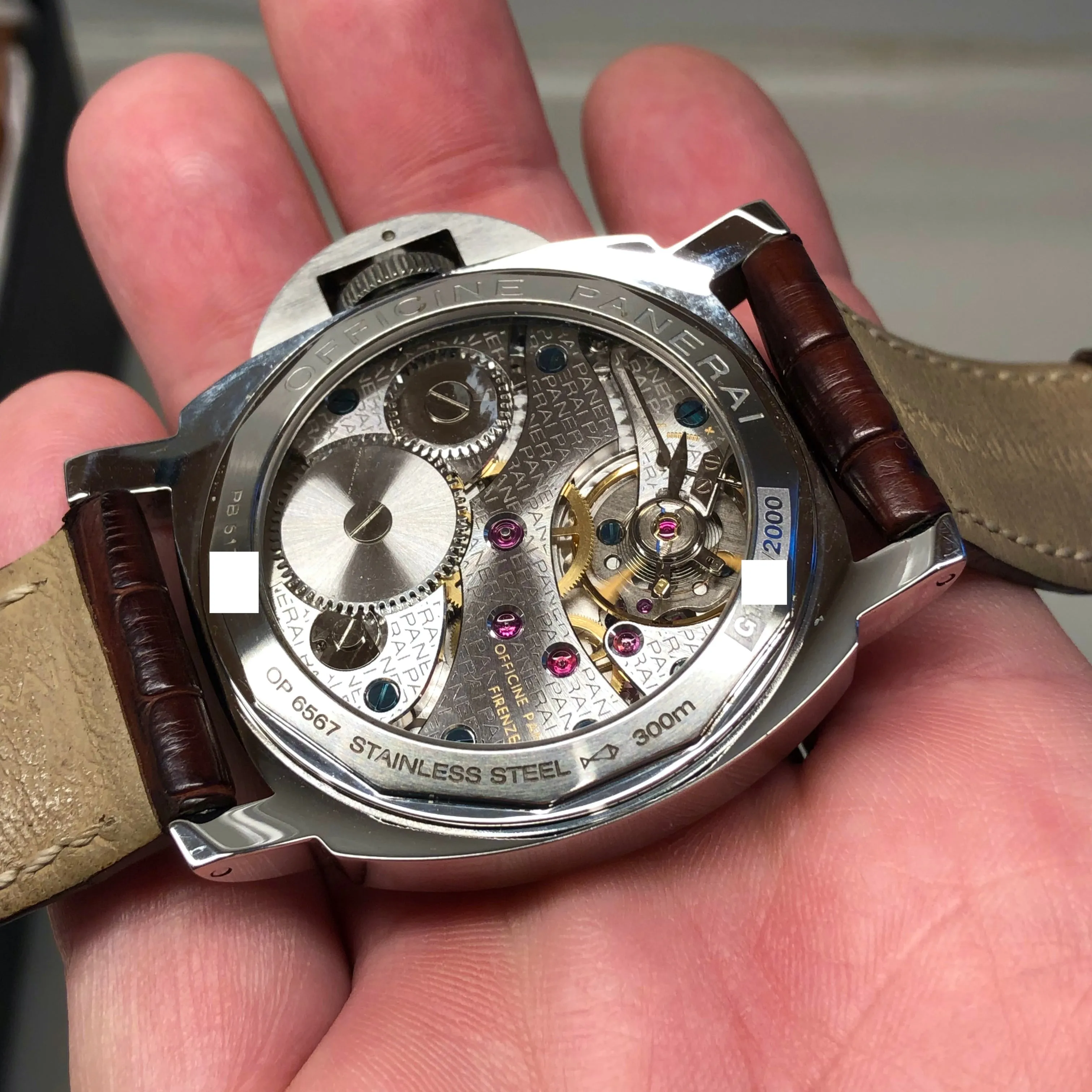 2004 Panerai Luminor Marina PAM 111 Stainless Steel 44mm Wristwatch with Box and Papers