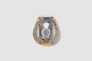 21 Club Horseshoe Money Clip