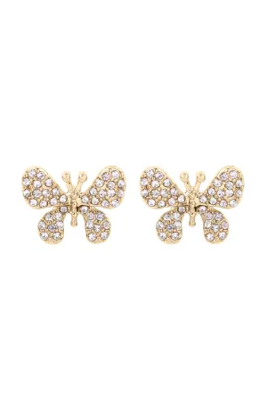 26751 - MEDIUM BUTTERFLY PAVE STUD EARRINGS