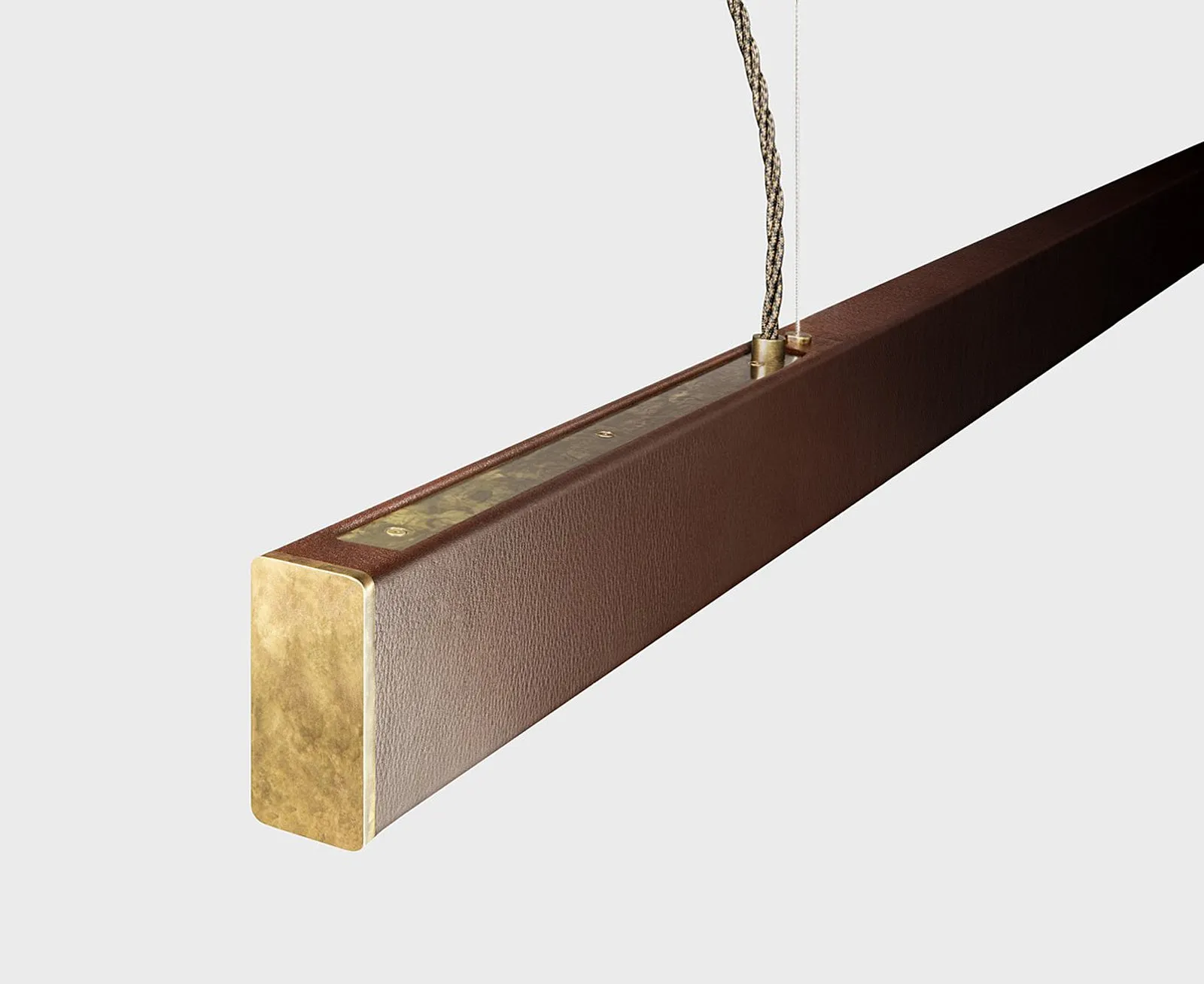 2x4 Leather Pendant - 4'