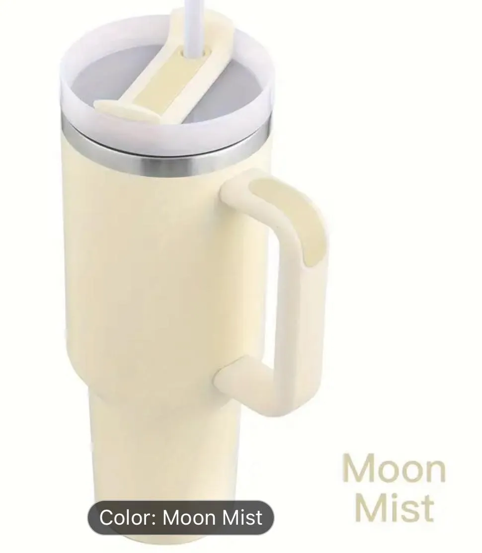 40 Ounce Stainless Tumbler with Handle - French Bulldog