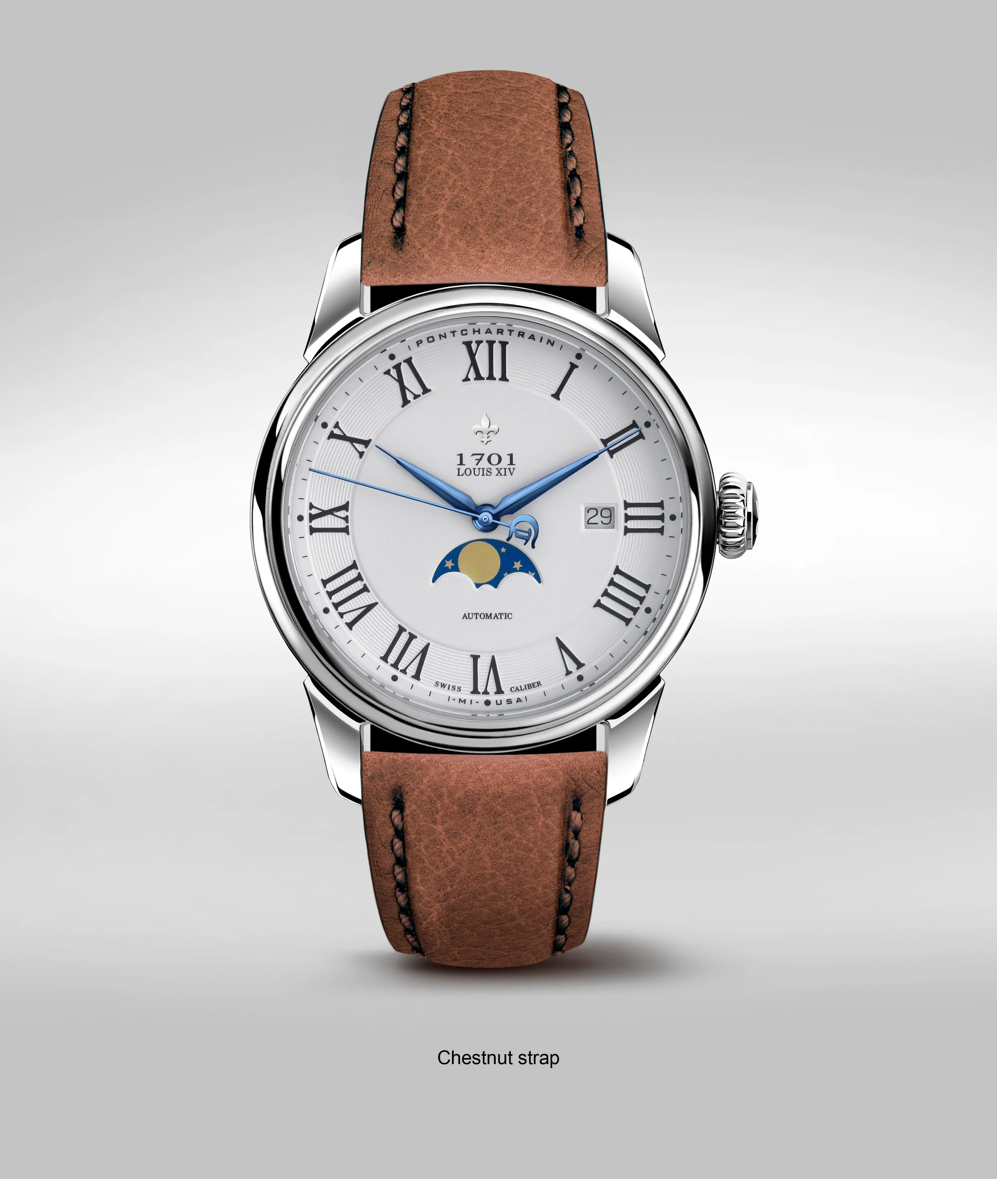 42mm Pontchartrain Louis XIV Moonphase Exhibition
