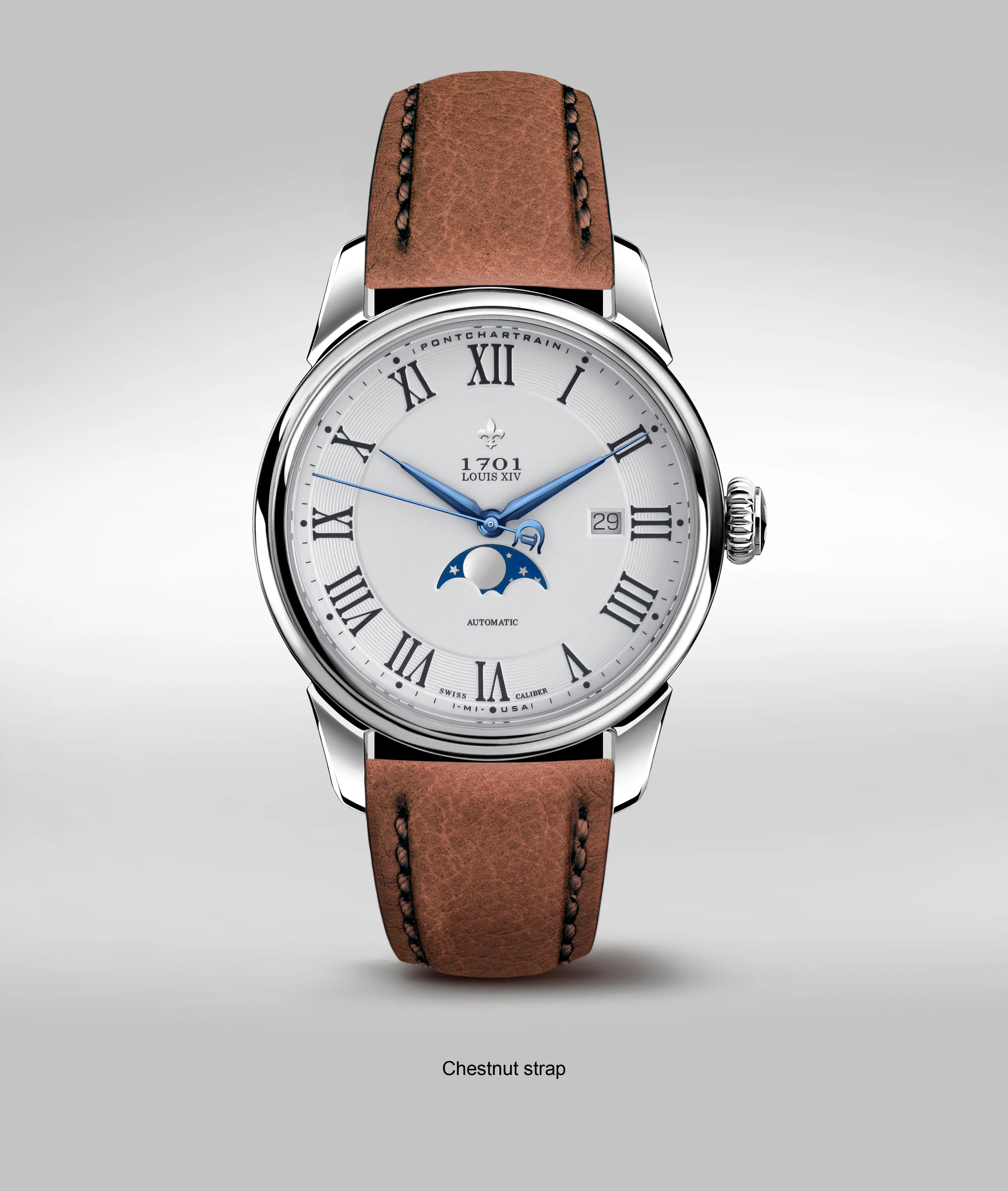 42mm Pontchartrain Louis XIV Moonphase Exhibition