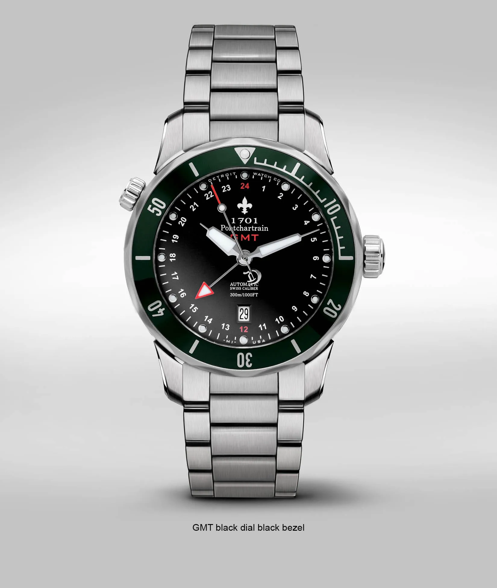 43mm 1701 Pontchartrain® Great Lakes Edition GMT Diver