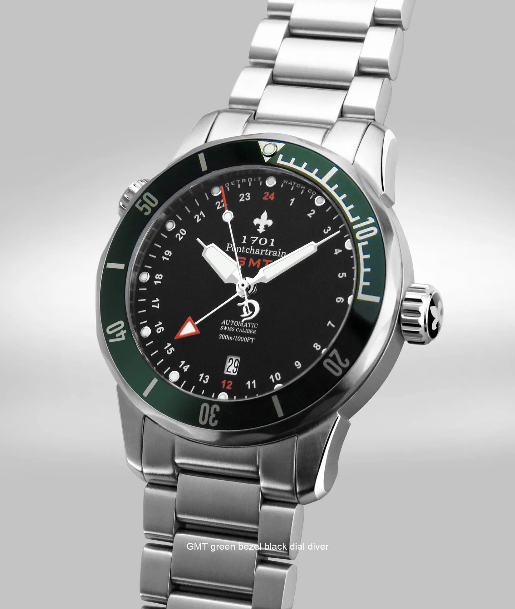 43mm 1701 Pontchartrain® Great Lakes Edition GMT Diver