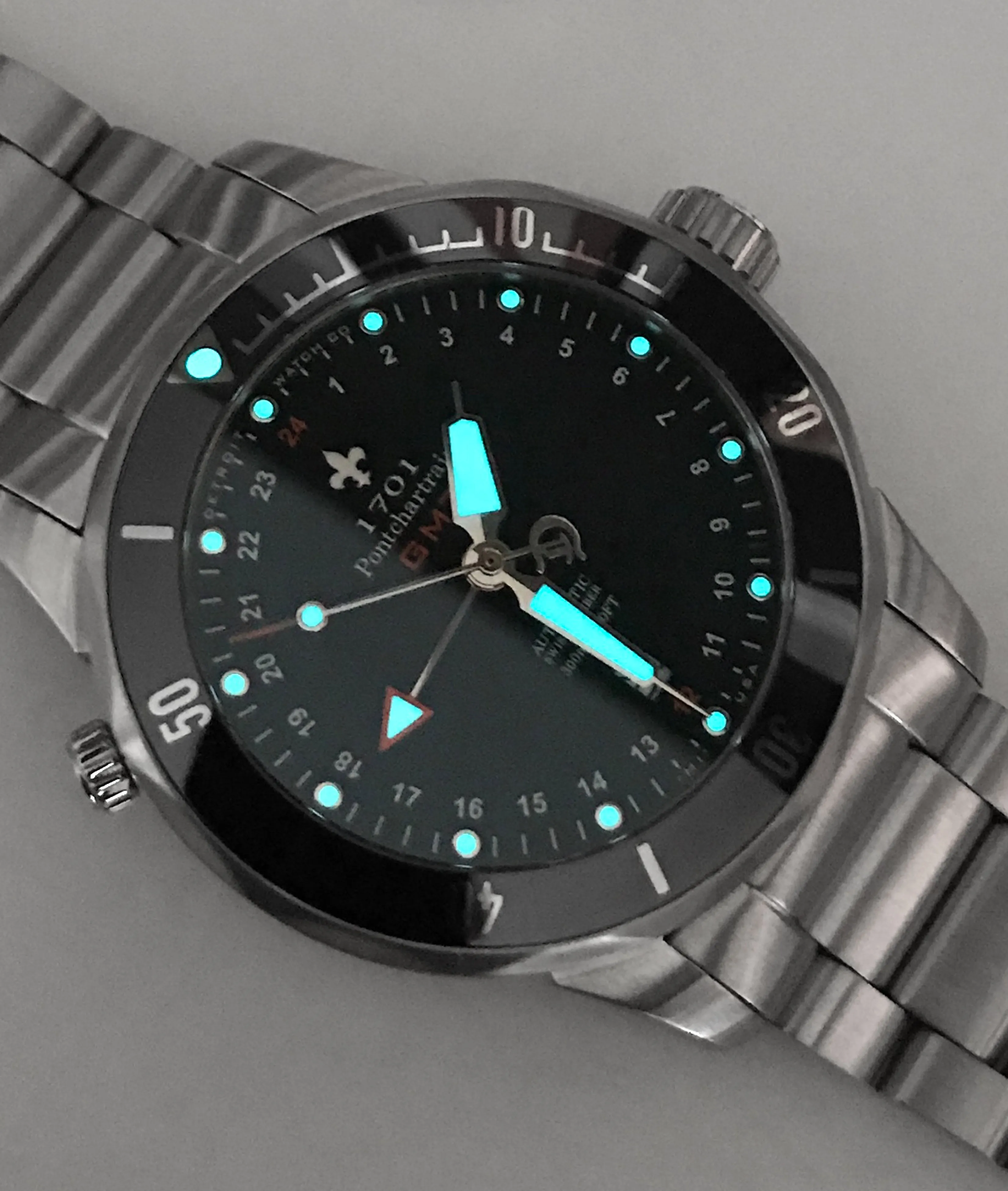 43mm 1701 Pontchartrain® Great Lakes Edition GMT Diver