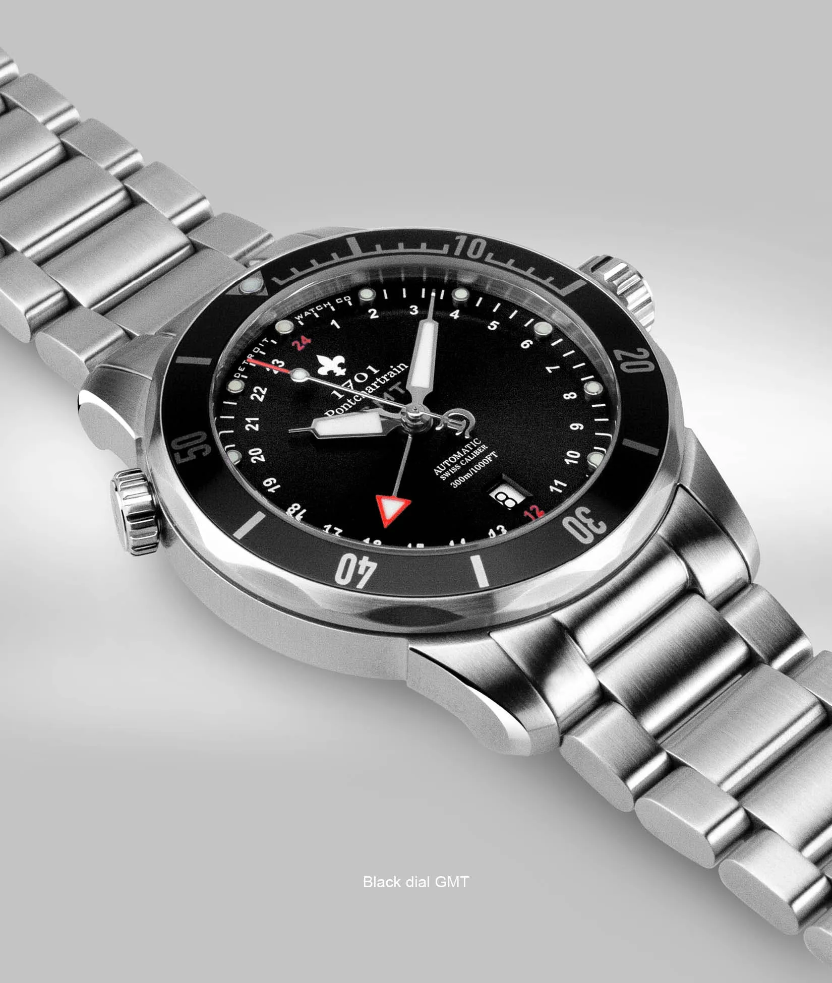 43mm 1701 Pontchartrain® Great Lakes Edition GMT Diver