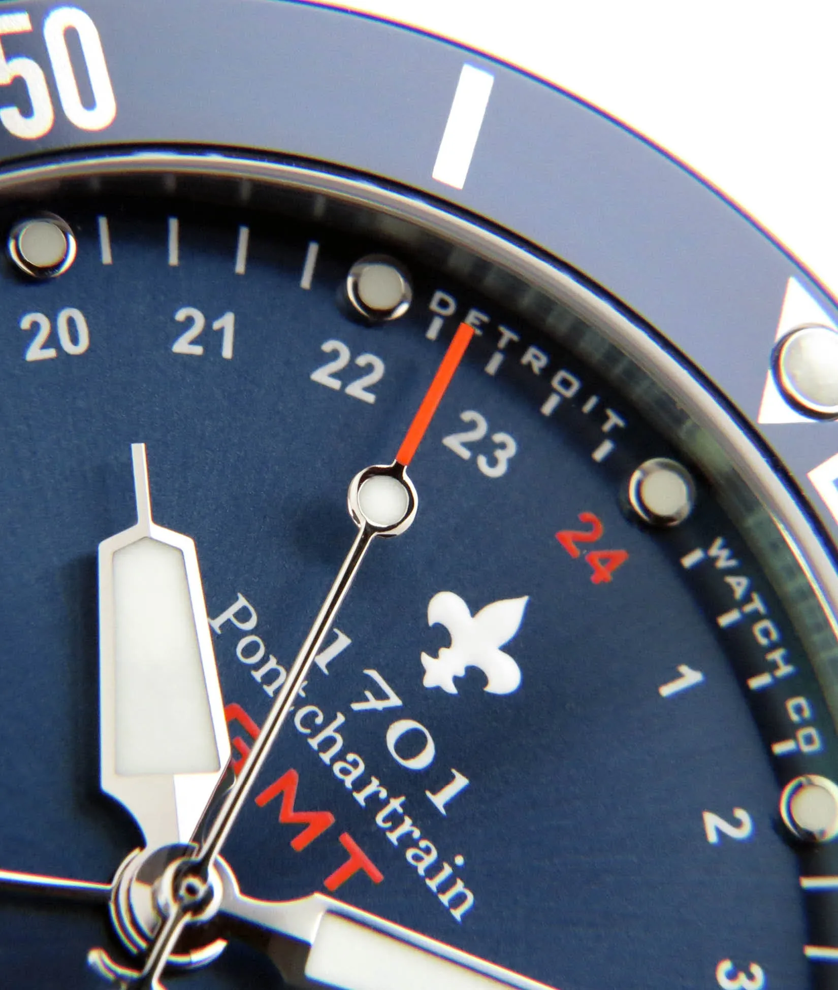 43mm 1701 Pontchartrain® Great Lakes Edition GMT Diver