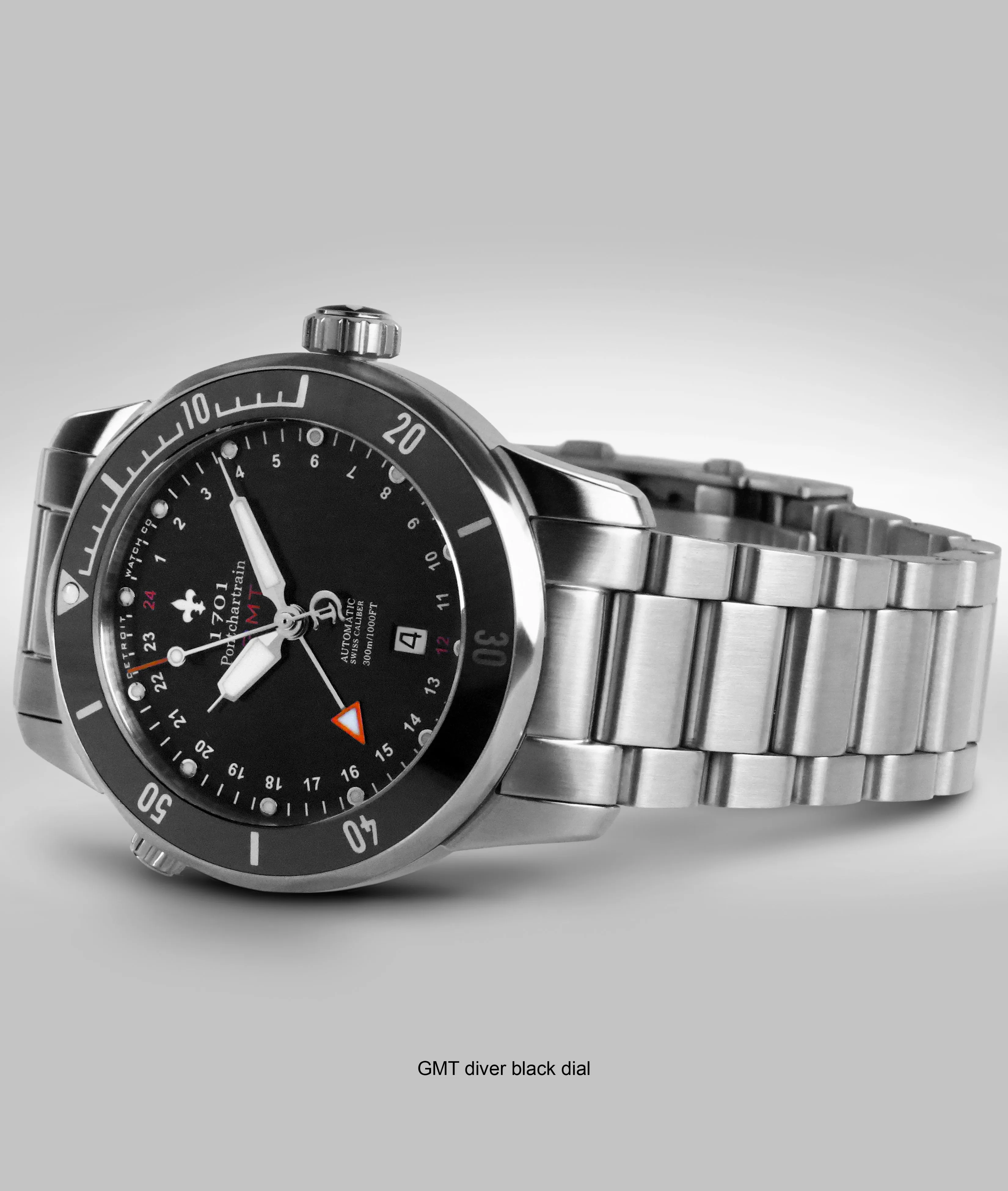 43mm 1701 Pontchartrain® Great Lakes Edition GMT Diver