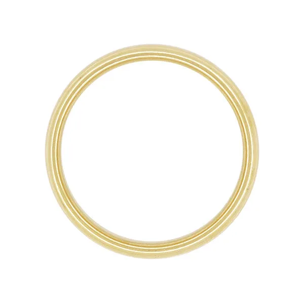 4.5mm Tiffany & Co Lucida Wedding Band 18K Yellow Gold Ring Size 8.75