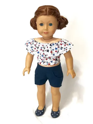 4th of July outfit for American Girl and 18” dolls 04