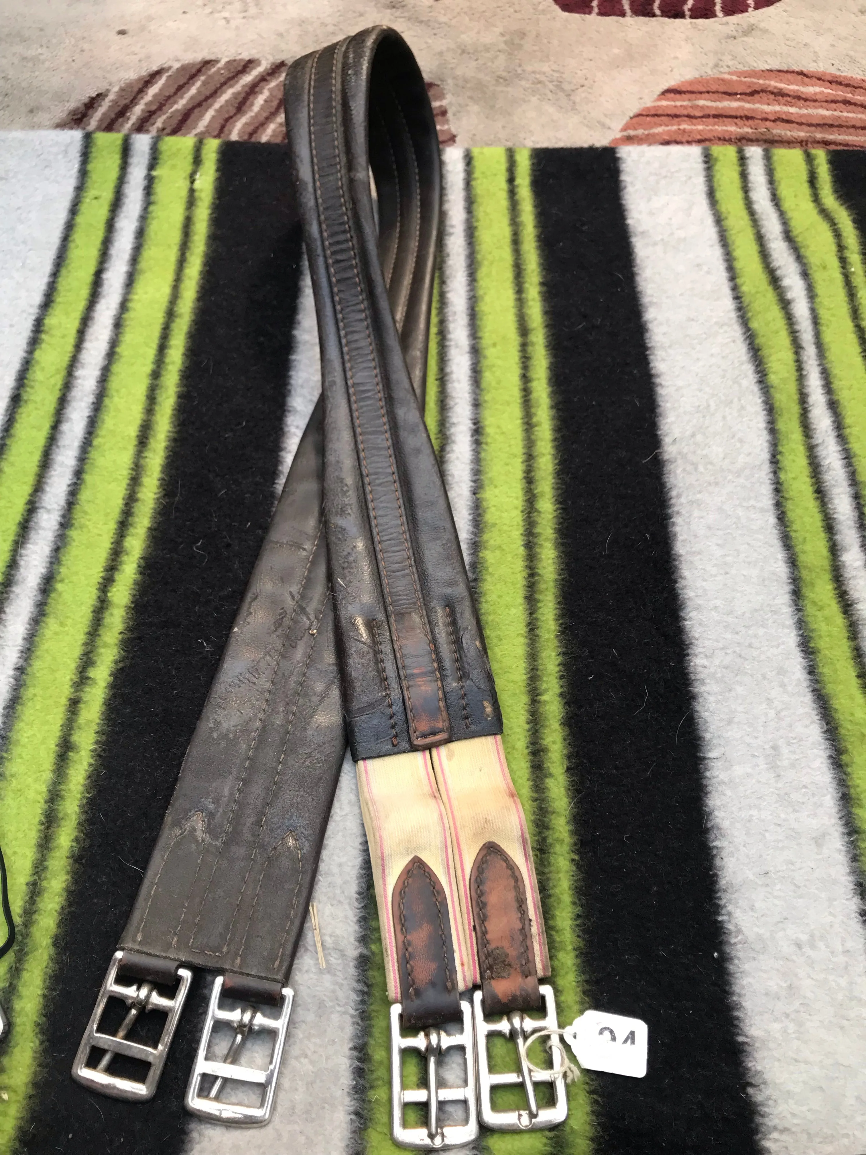 55” brown leather girth FREE POSTAGE