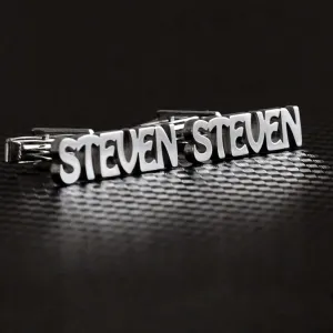 925 Silver Personalized Cufflinks Groomsman Wedding Gift