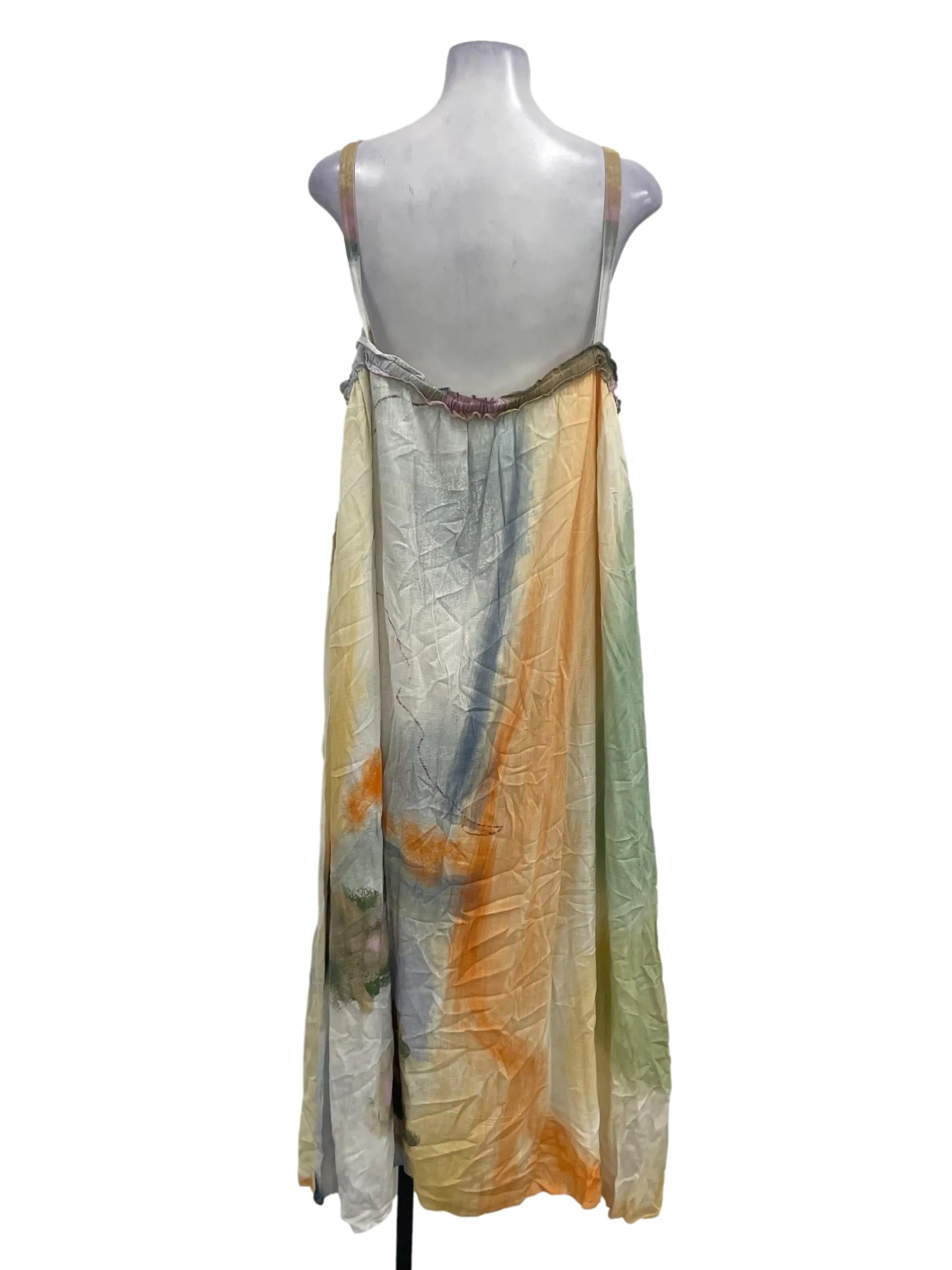 Abstract Print Spag Maxi  Dress OSN