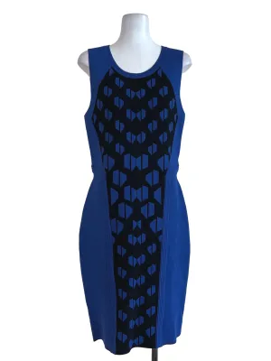 Admiral Blue Printed Dress